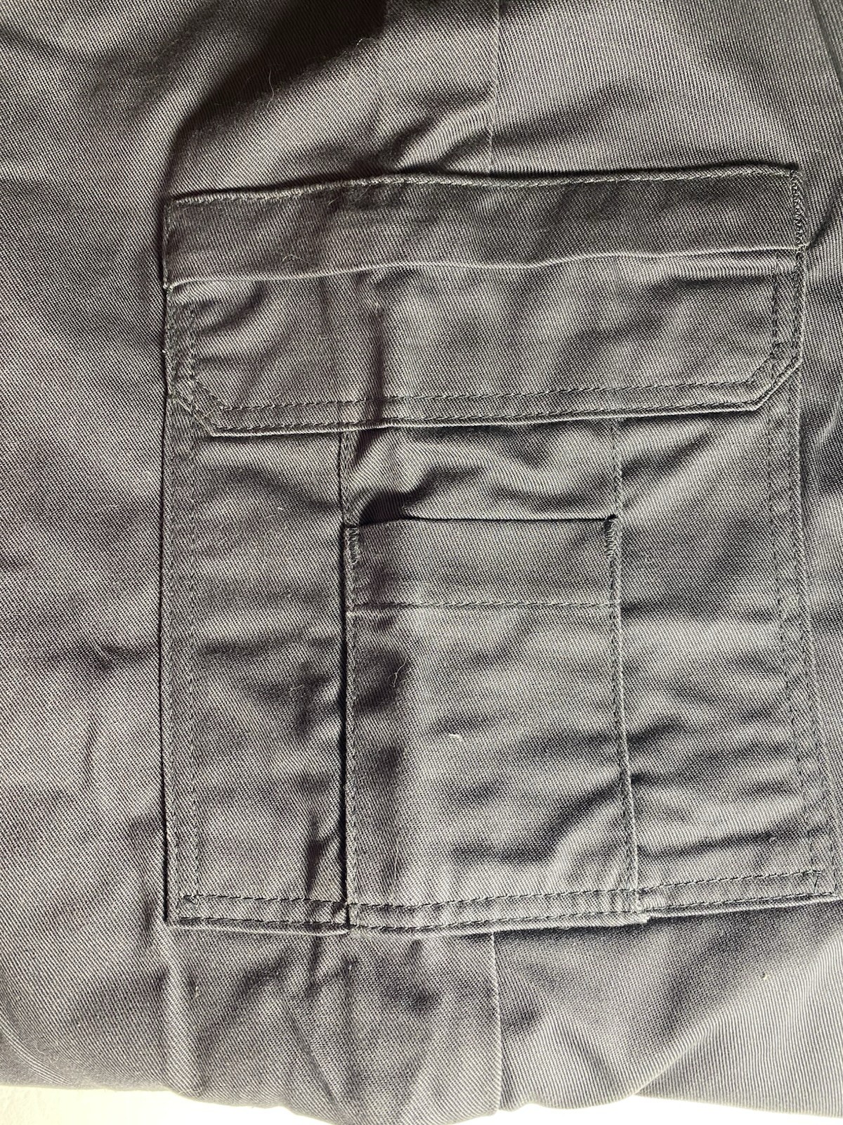 Dickies Men’s Gray Cargo Work Pants 36×34 Cotton Twill Construction LP39CH