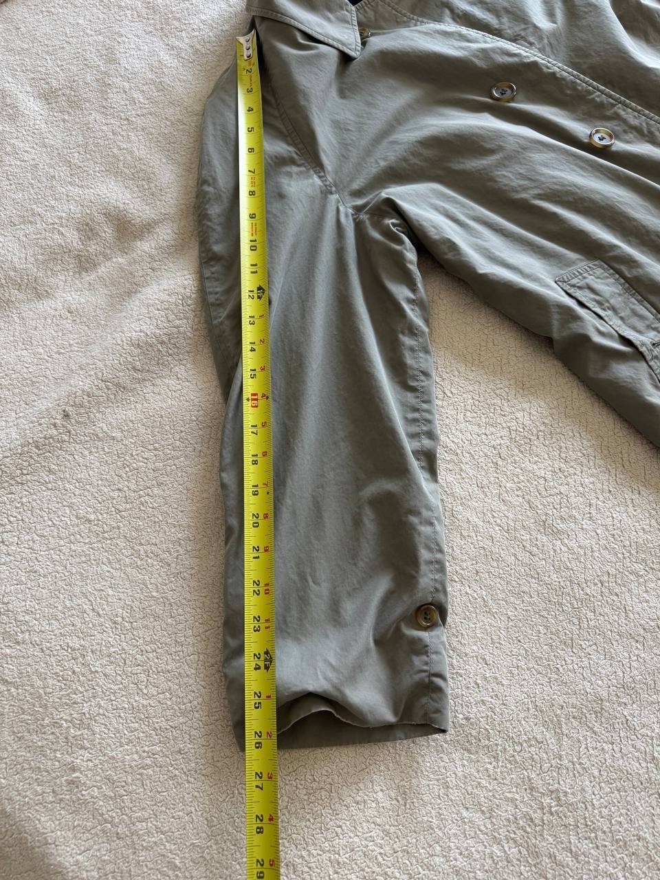 Vintage Burberrys Nova Check Lined Rain Coat Made England Large