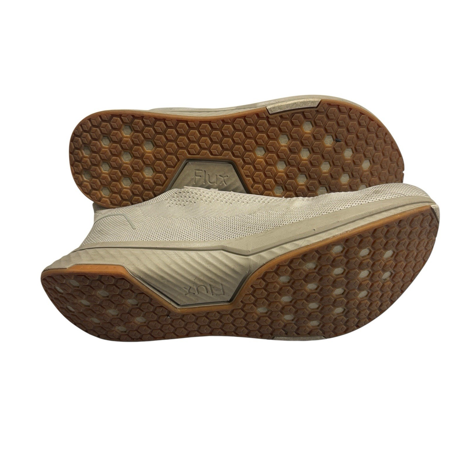 Flux Adapt Runner Men’s Sz 11 Beige Sand Gum Athletic Road Trail Running Shoes