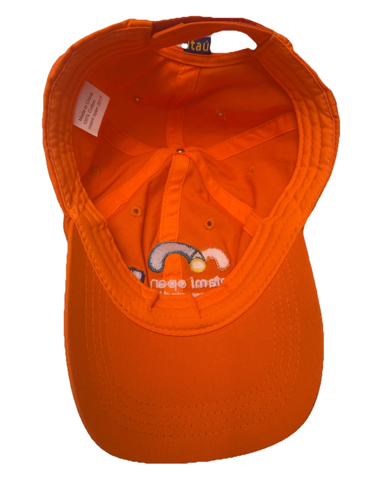 2017 Miami Open by Itaú Tennis Miami Masters Cap Hat Orange Roger Federer