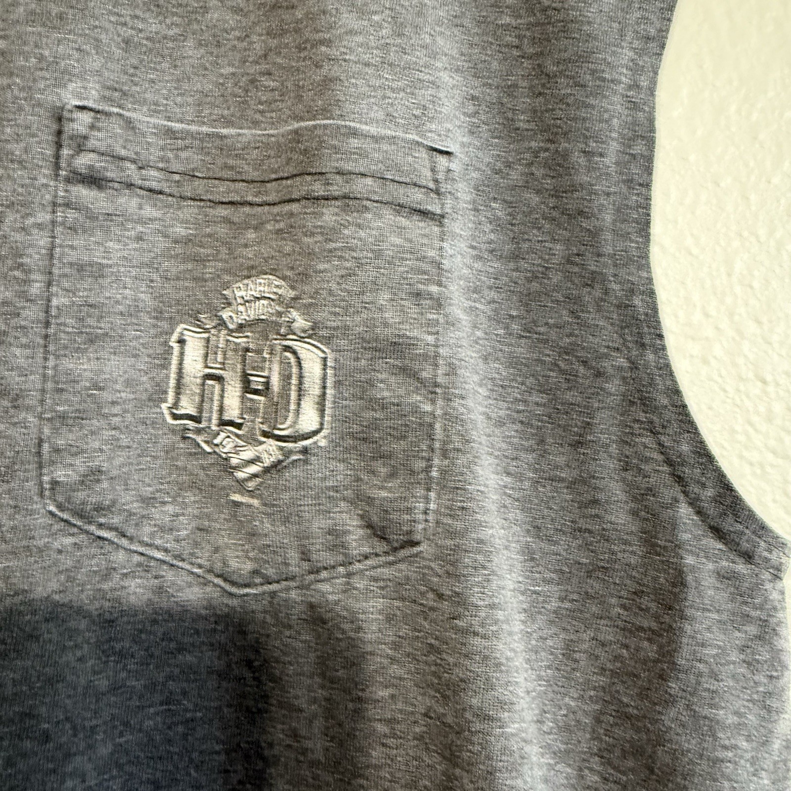 Vintage Harley Davidson 90s Biker Stormy Hill Clermont Shirt Size XL Sleeveless
