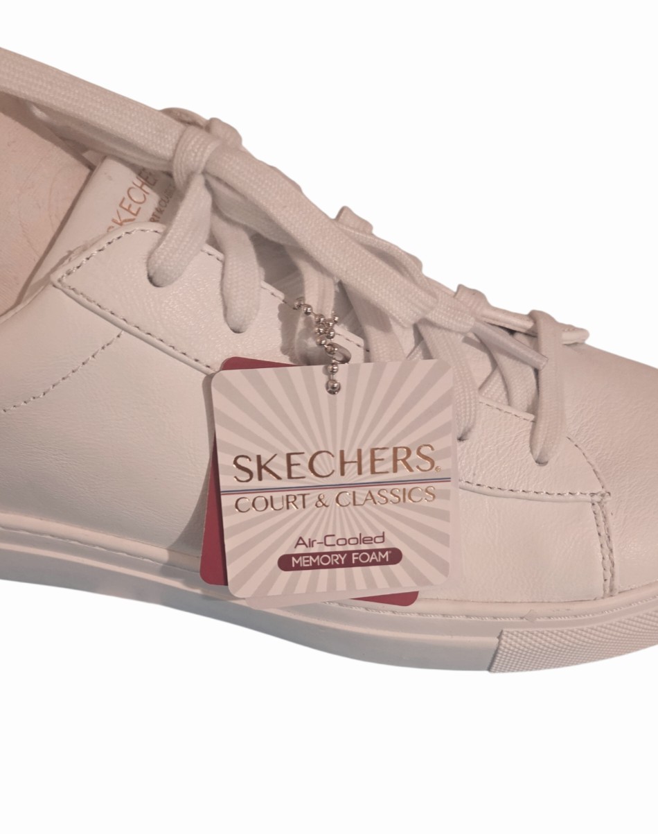 SKECHERS Arch Fit Legend-Top Notch Casual Shoe Women’s Size 10 White-New