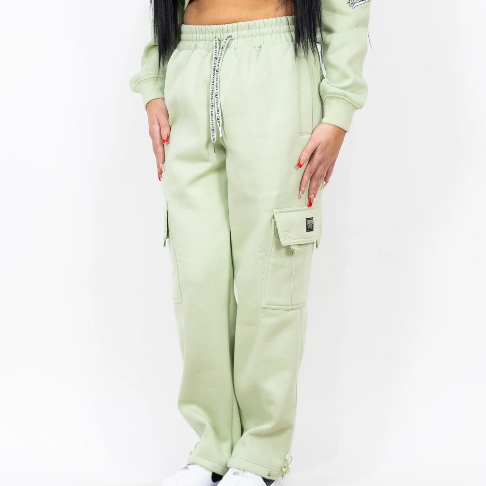FB COUNTY MENS HEAVYWEIGHT FLEECE CARGO PANTS FBCOUNTY CASUAL SWEATPANTS XS-3XL