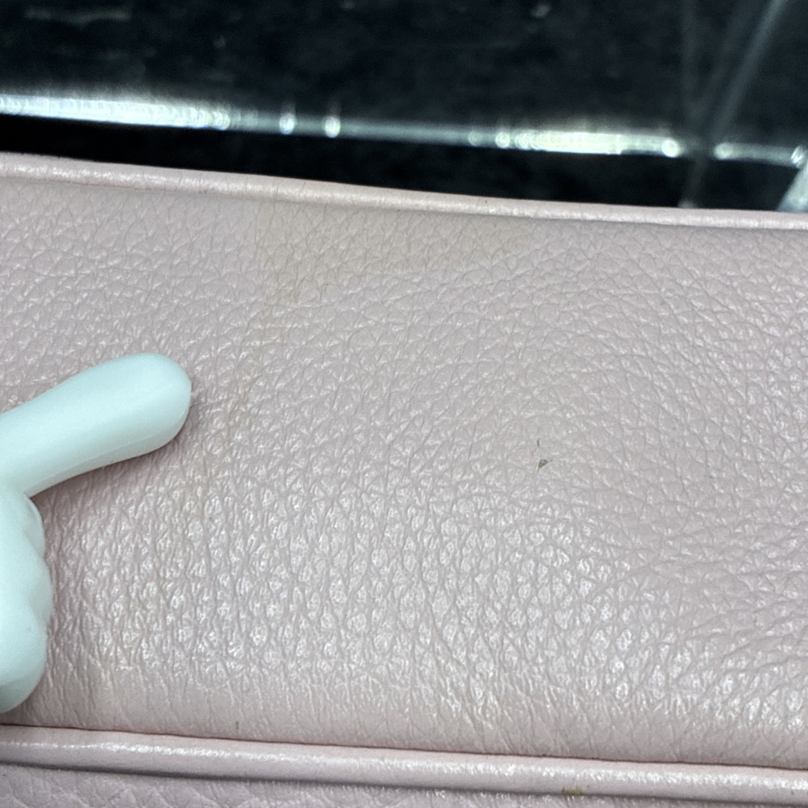 Coach Nolita 19 Petal Pink Pebbled Leather Wristlet Chain Shoulder Bag F53340 NY