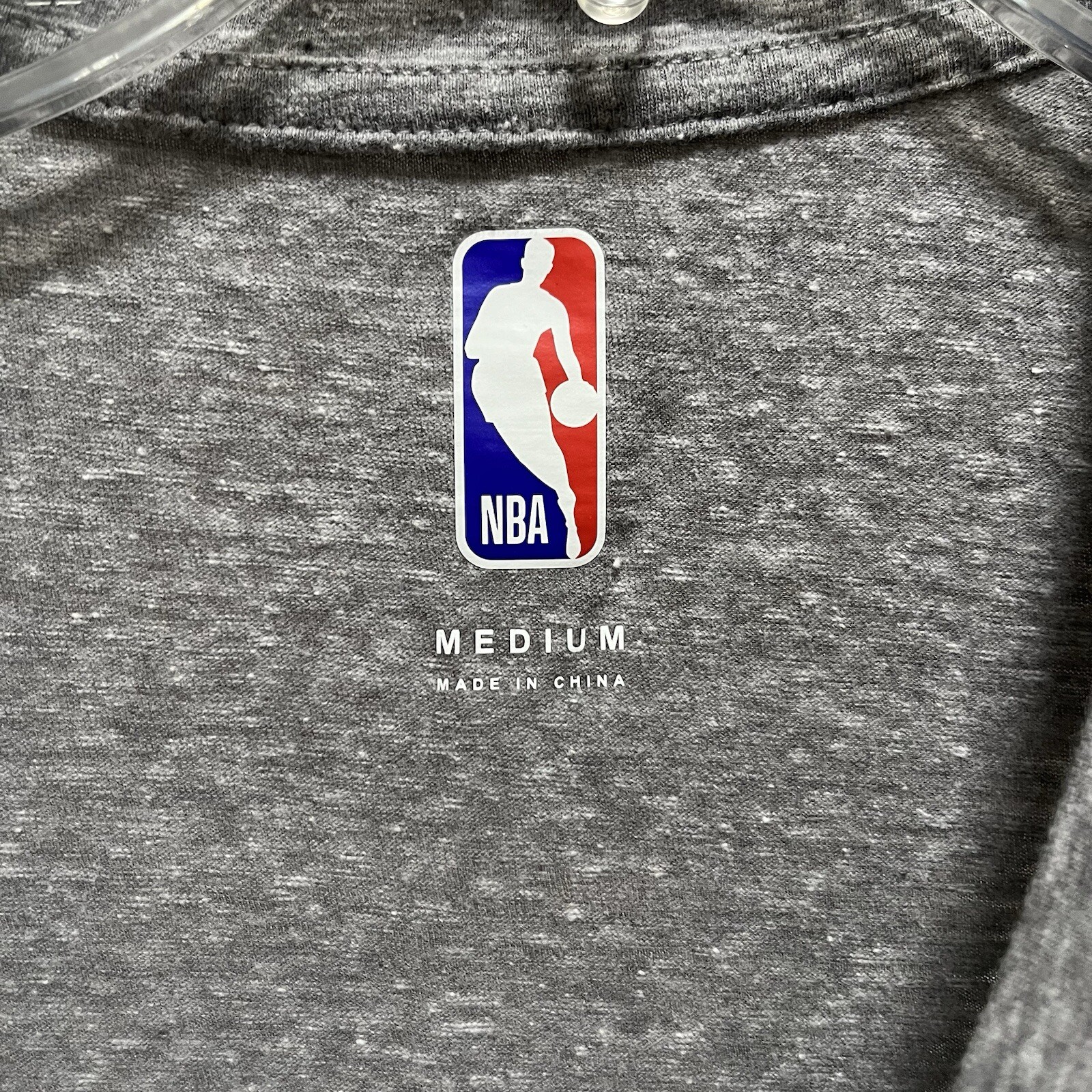San Antonio Spurs T Shirt Womens Size M Gray Long Sleeve NBA