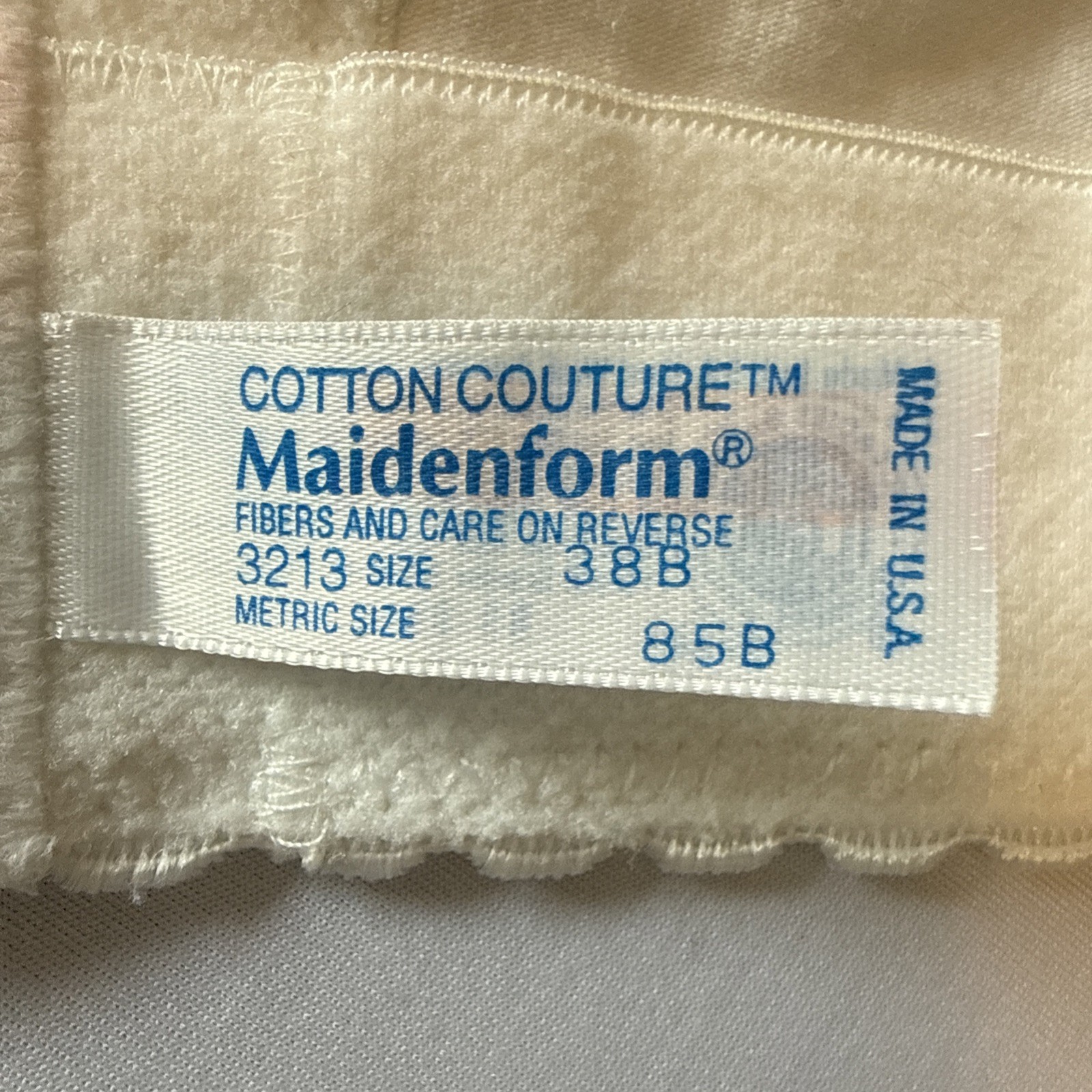 Vtg Maidenform Cotton Couture Lace Bustier Corset Top Y2K Coquette Bridal 38B