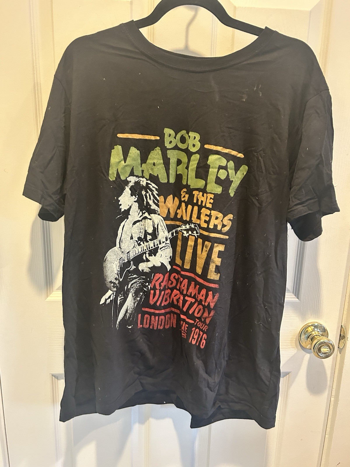Bob Marley & The Wailers Rastaman Vibration 1976 T Shirt NO Tag – C DESCRIPTION