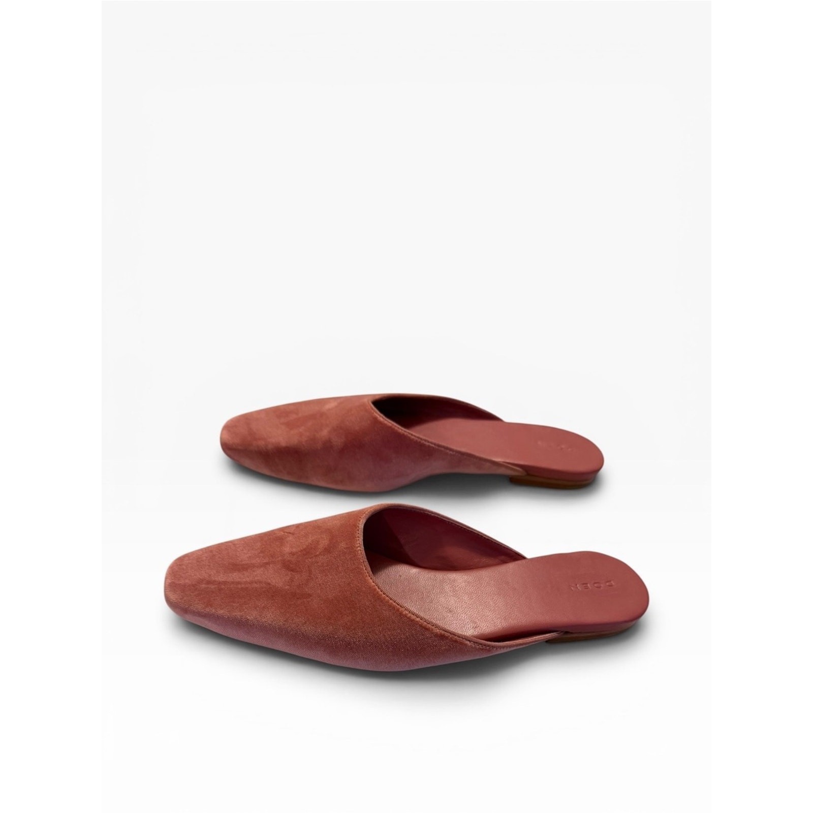 New Doen women’s The Wren Mules in dusty rose pink with dust bag SZ 39.5