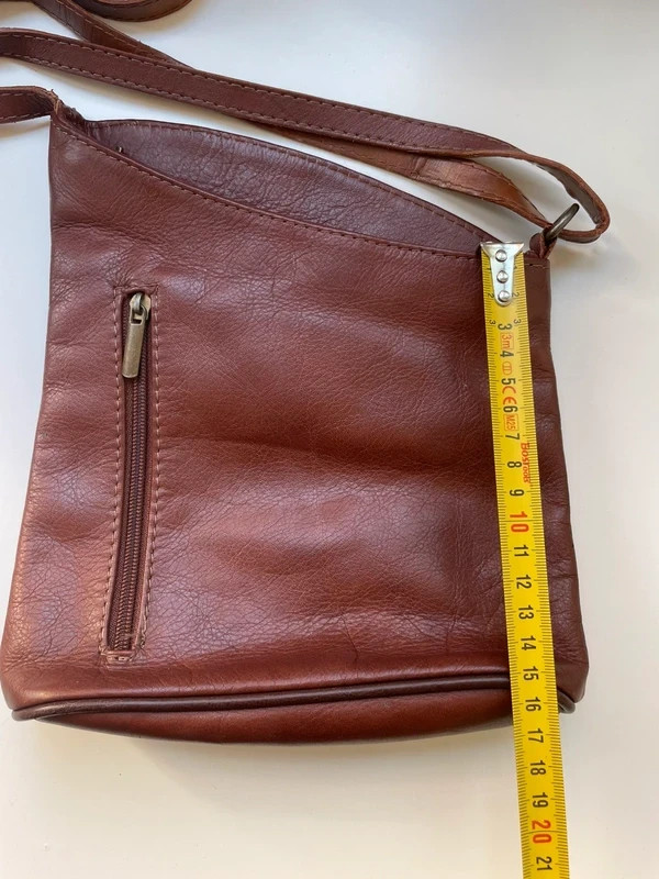 Dark brown leather saddle bag elegant minimalist crossbody bag