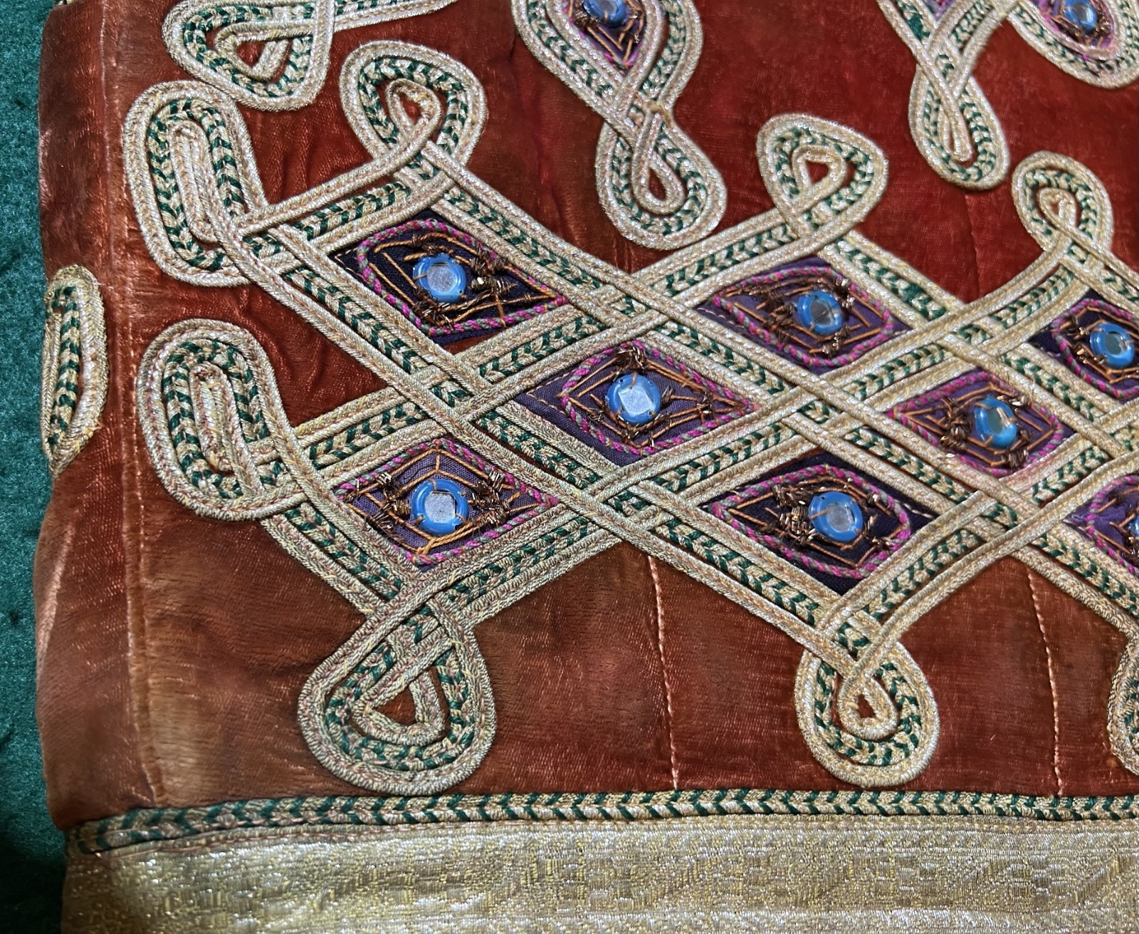 Vintage Afghan Mens wedding vest waskat or sadri with mirrors