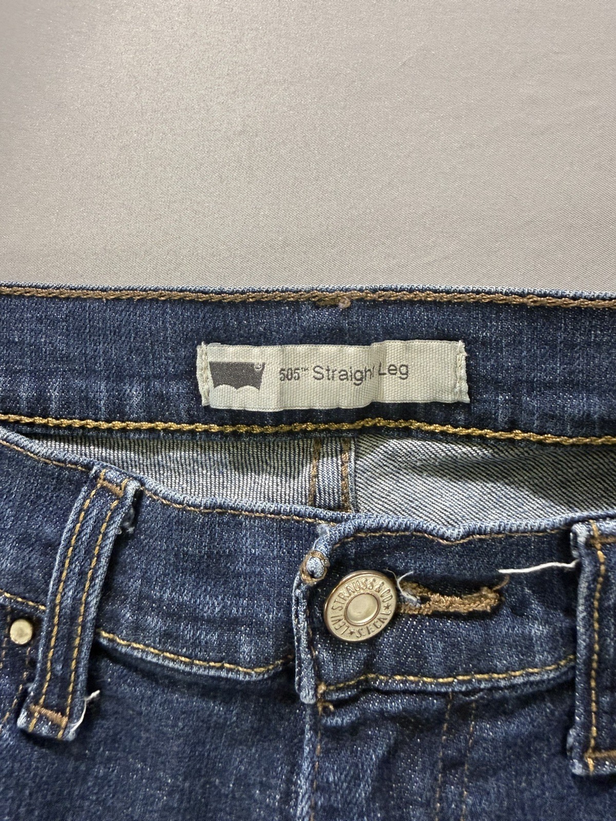 Levi’s 505 Jeans Women’s Blue Straight Leg Dark Wash Size 6