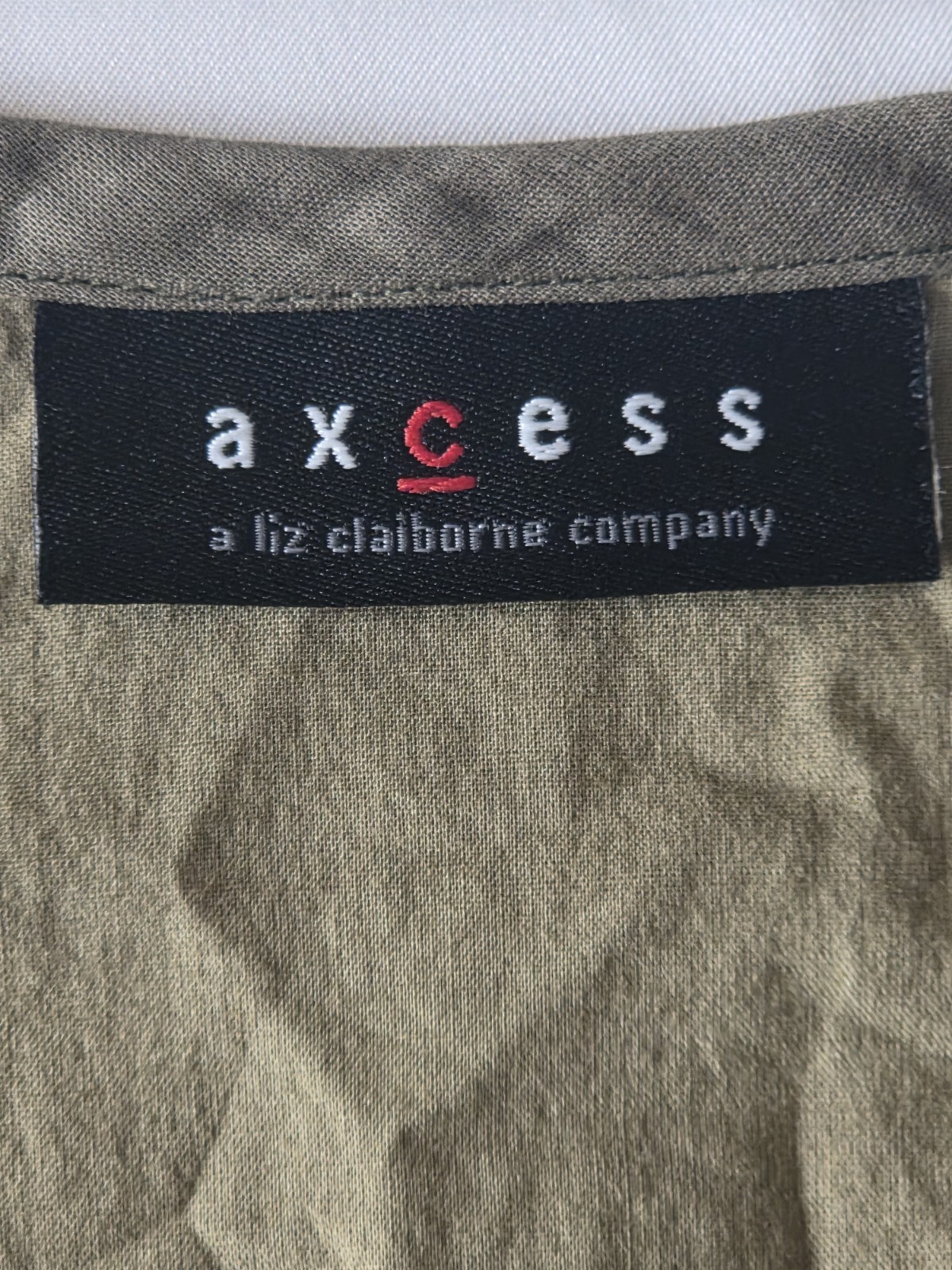 Axcess Liz Claiborne XL Boho Cottagecore Embroidered Babydoll Peasant Top