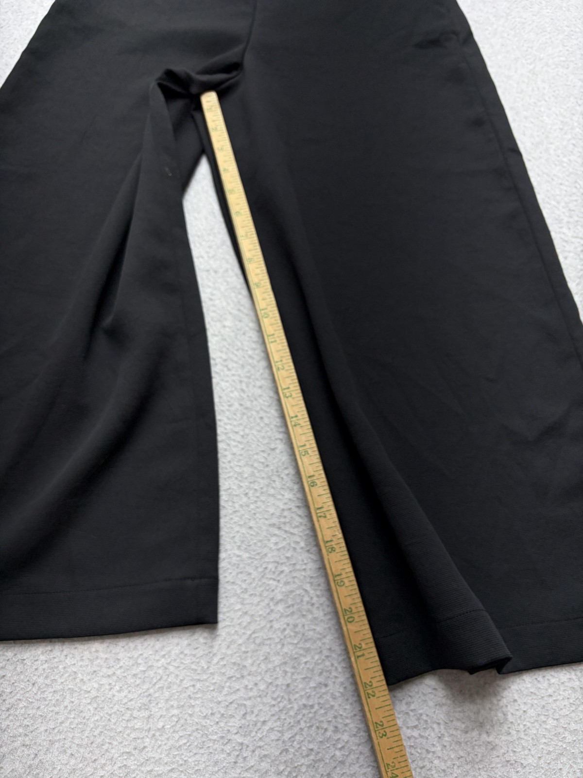 Wilfred Aritzia Lalemant Crop Pants Womens 2 Black Knit Wide Leg Pull On Pockets