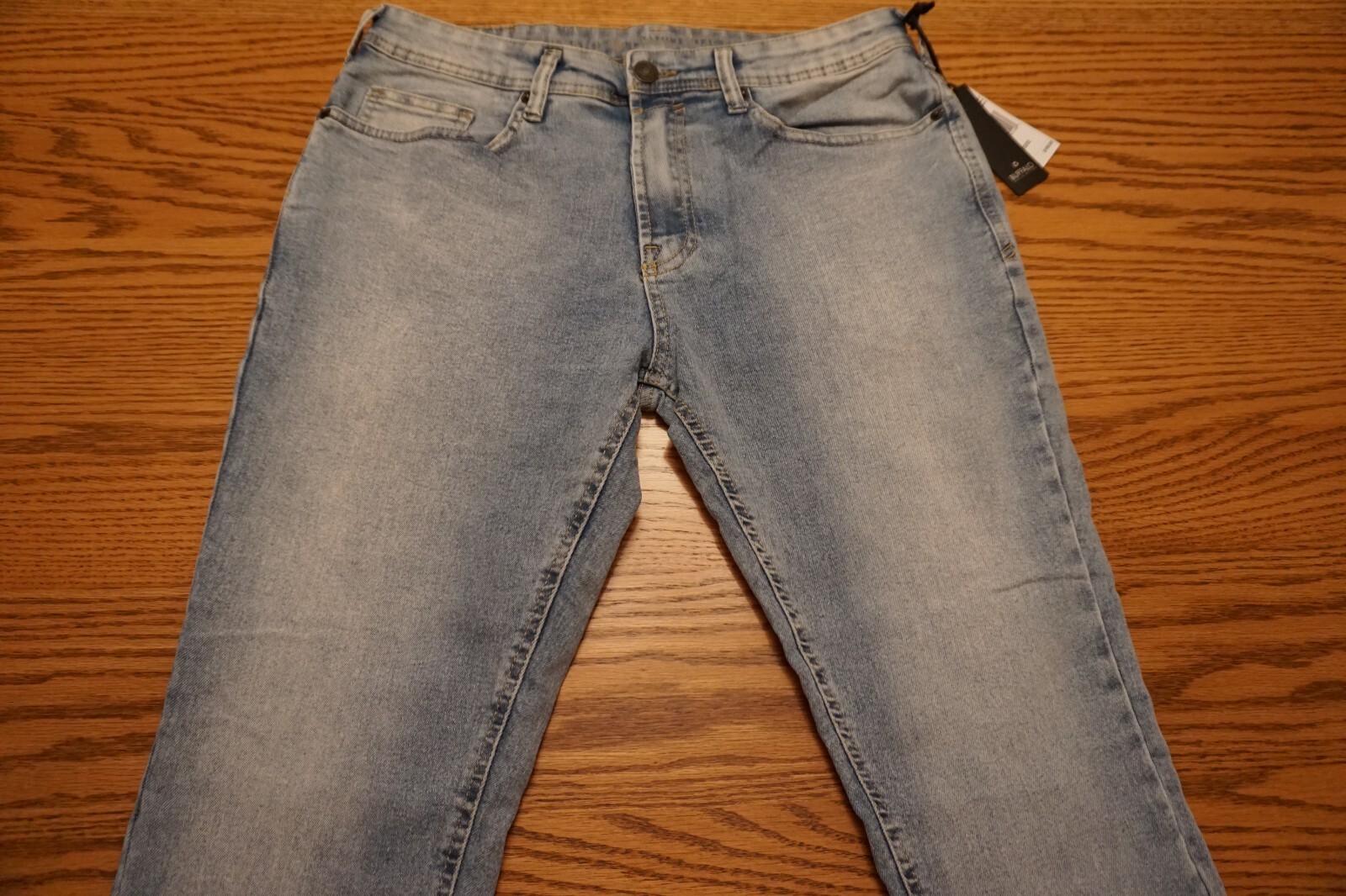 NWT MEN’S BUFFALO DAVID BITTON JEANS Max-X Skinny Stretch Bleached Blasted $109