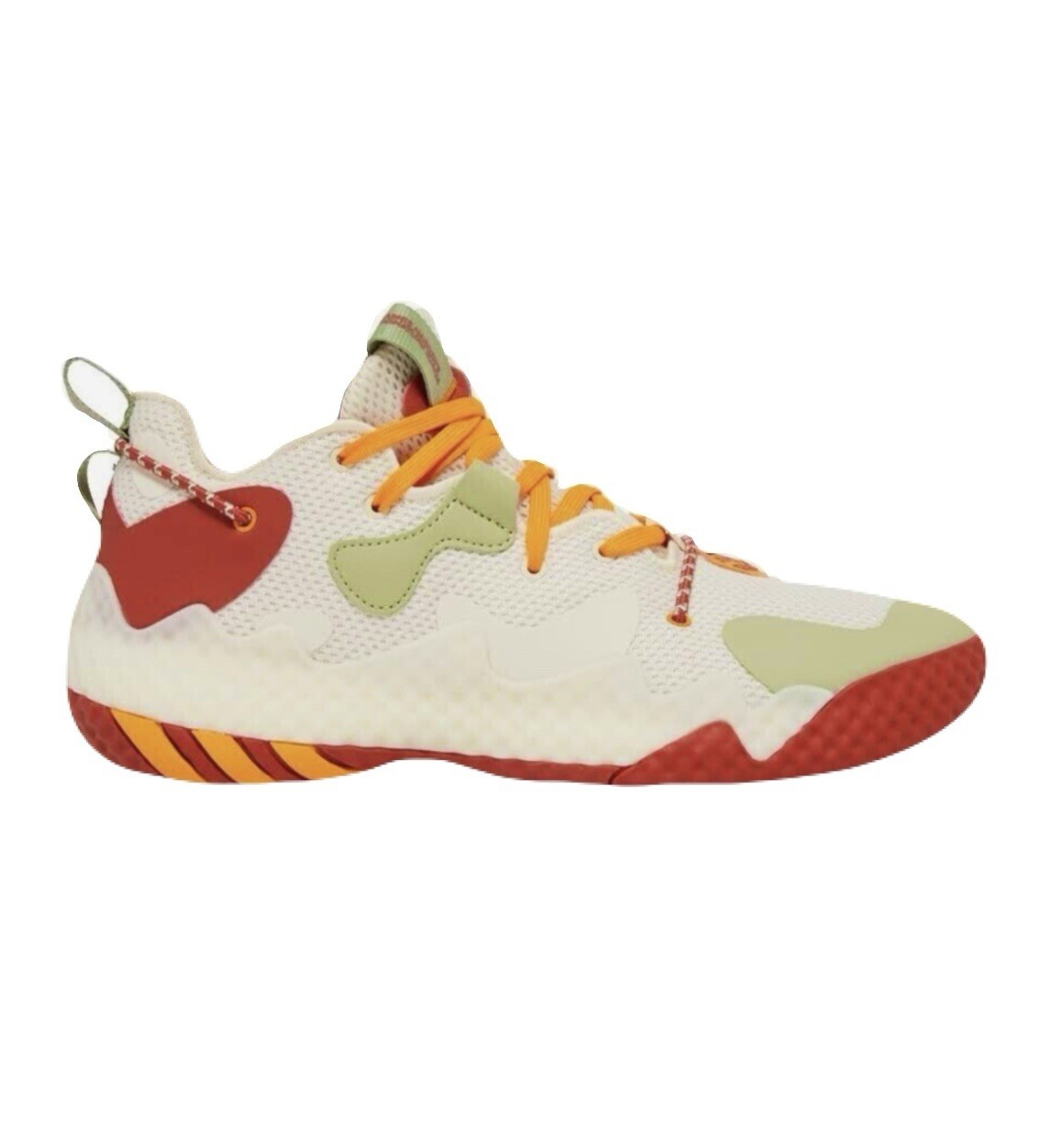 NEW adidas Harden Vol 6 Mens Size 13 Wonder White Magic Lime Basketball Sneakers
