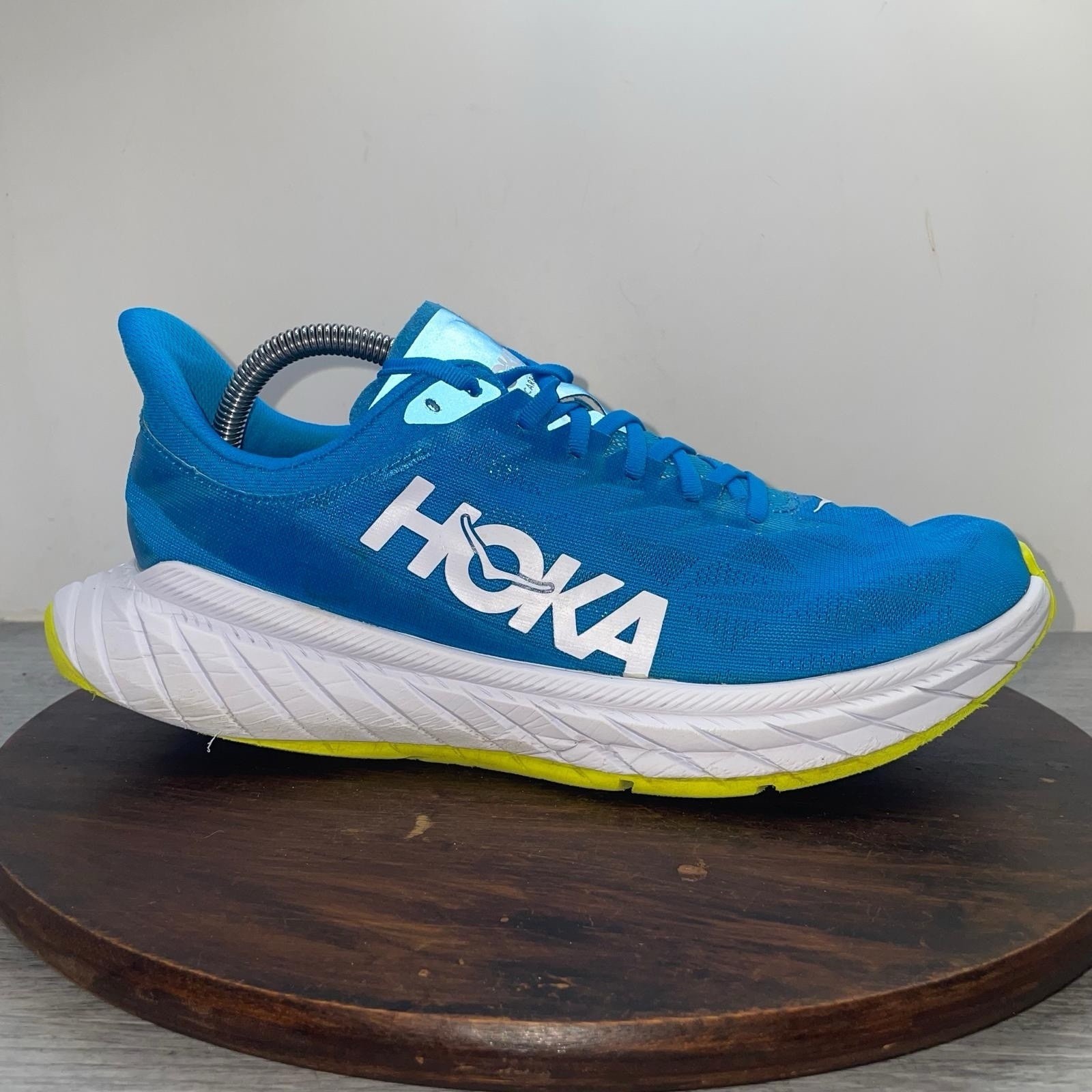 Hoka One One Mens Carbon X 2 1113526 DBCTR Blue Running Shoe Sneaker Size 9.5 D