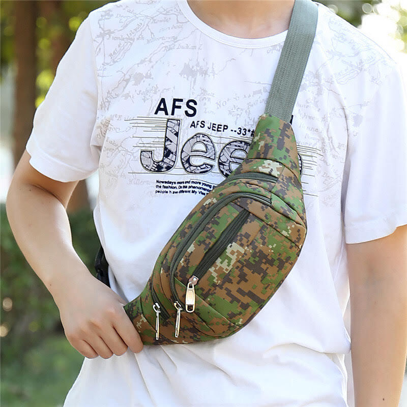 Fanny Pack Belt Waist Bag Military camouflage Sports Pouch Hip Fishing Bumbag