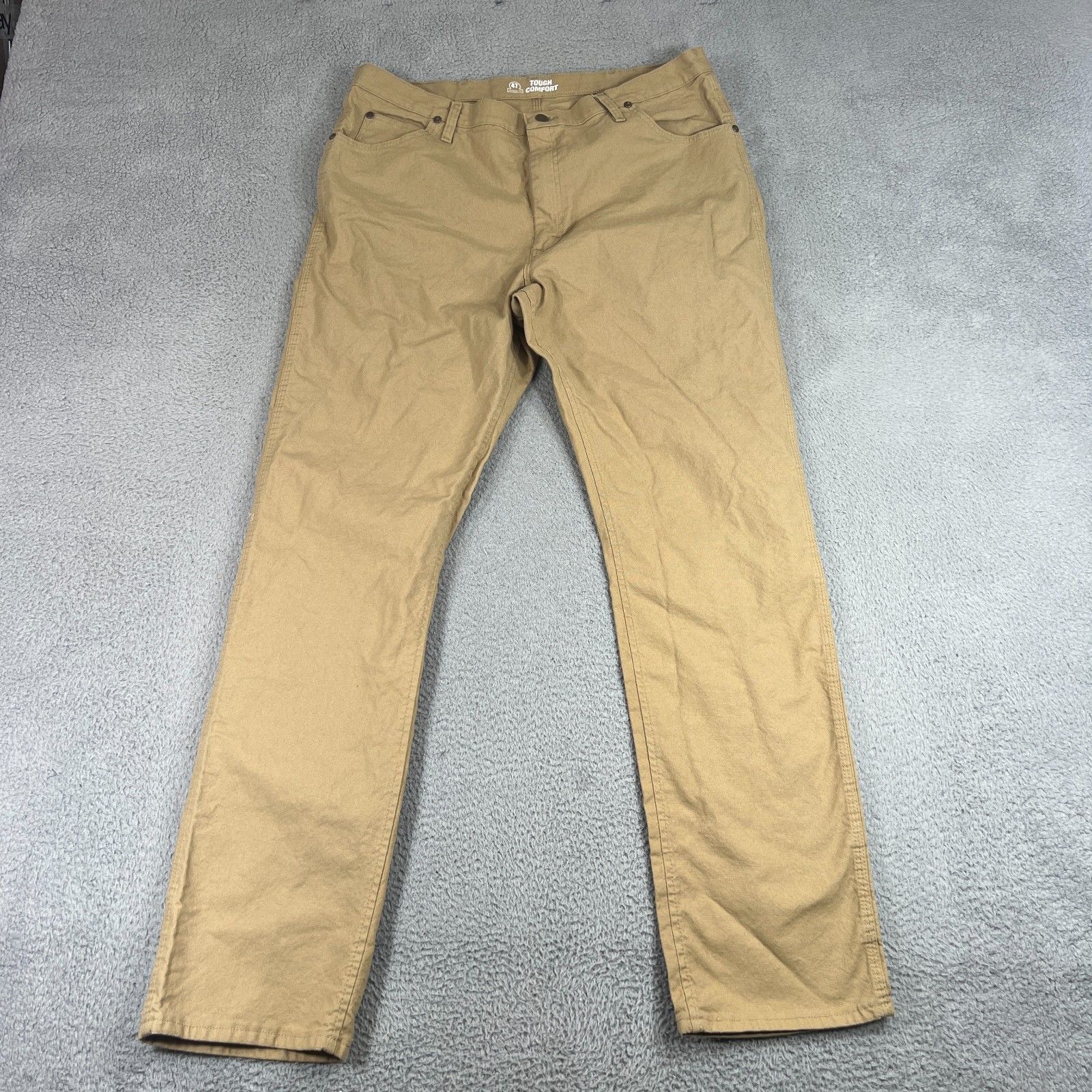 Wrangler Jeans Men’s 40×36 Tough Comfort 47 Regular Fit Kelp Khaki 112361466