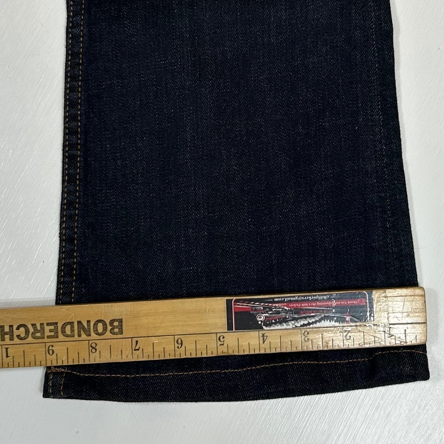 Hudson Signature Bootcut Jeans Dark Wash Flap Pocket Low Rise 28 Made in USA