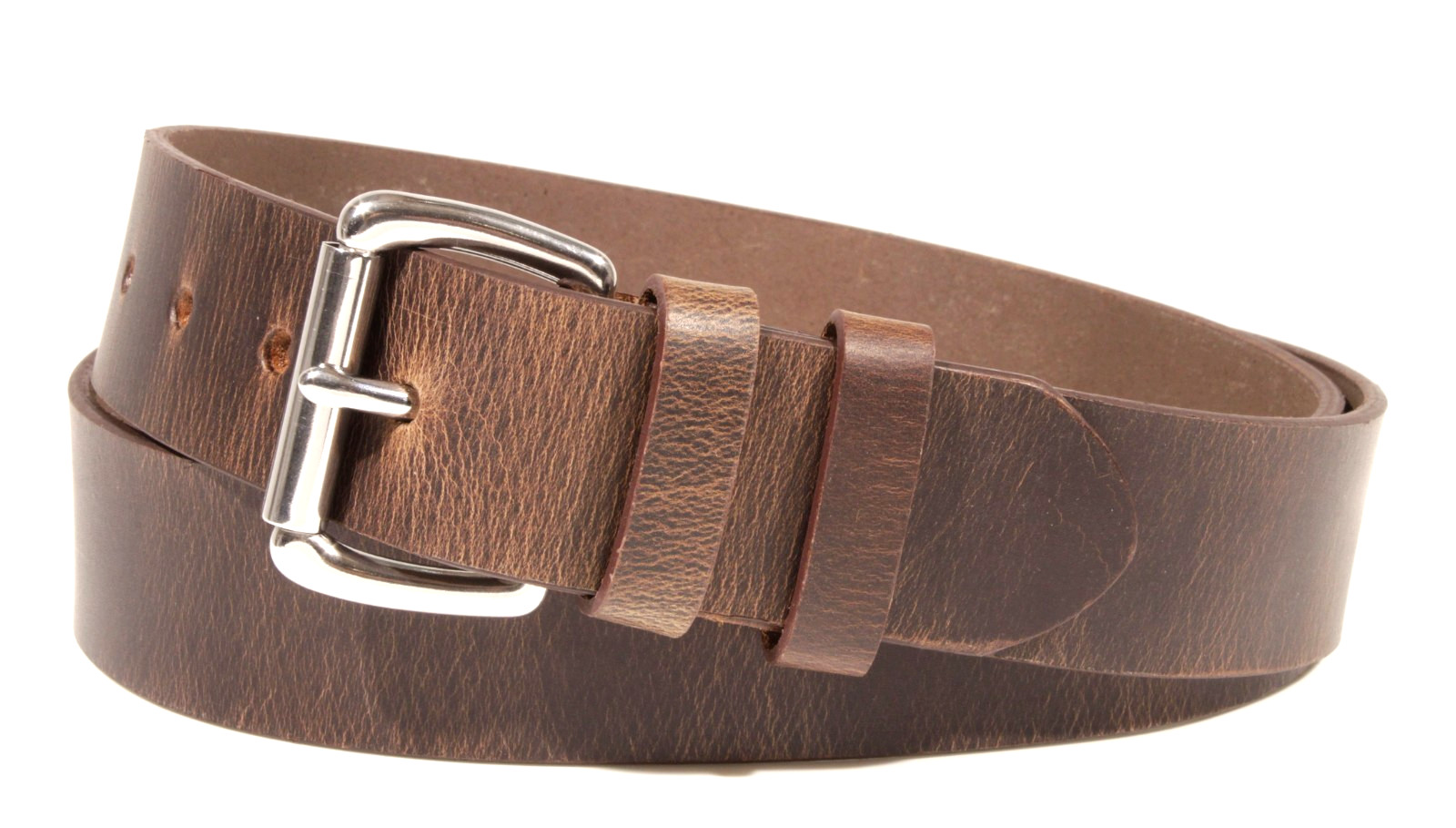 Men’s Full Grain Buffalo Leather Belt 1.5 Amish Made USA Heavy Duty Work Casual