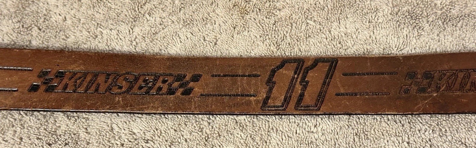 VTG Steve Kinser #11 Genuine Leather Belt IROC World Of Outlaws Sprint Car 32/34