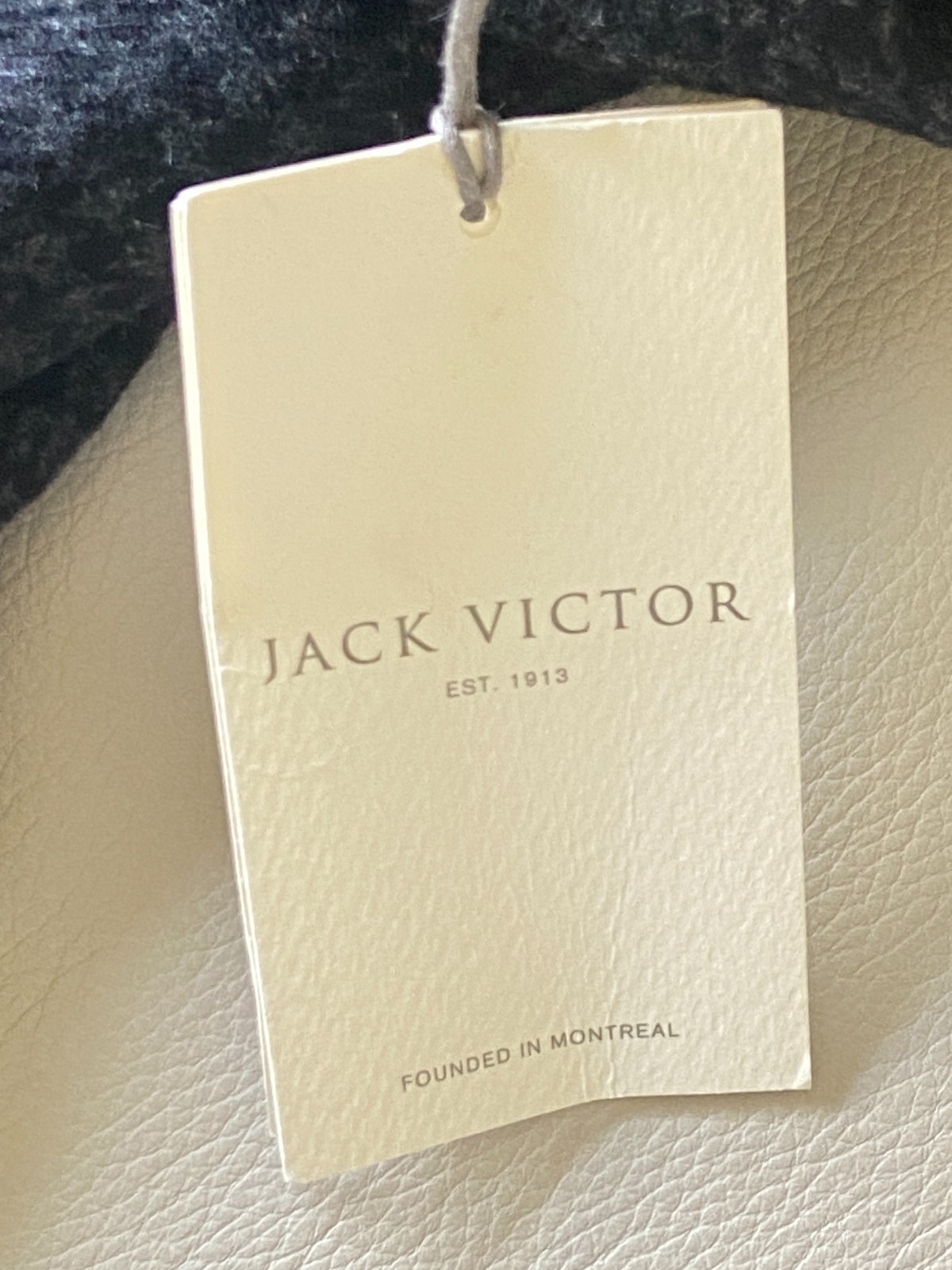 NWT JACK VICTOR Henry Glen Plaid Pattern Wool Single-Breasted Overcoat 44R