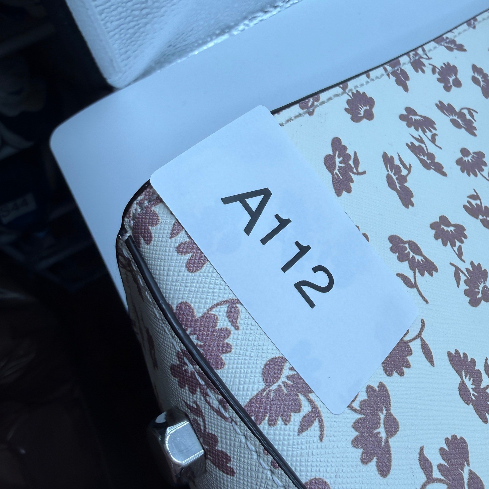 Rebecca Minkoff Tote Bag Women Large Cream Floral Saffiano Leather M.A.B. Work