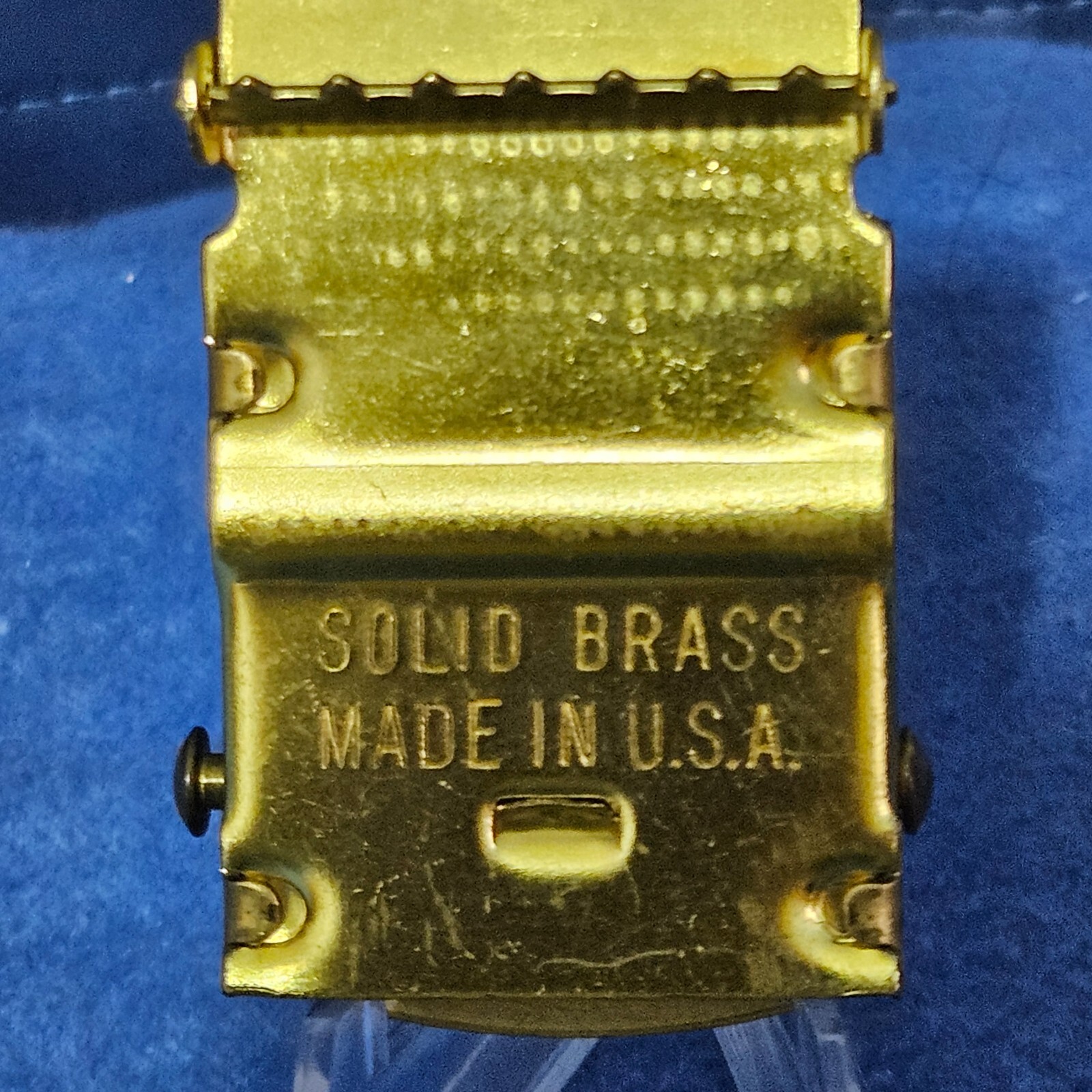 Plain Solid Brass Uniform Belt 1-7/8″ Front For 33mm Belt 1.3 oz, Made In U.S.A.