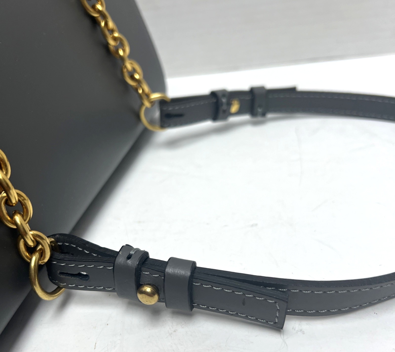 WOMEN MIRIADE ASTER GRIGIO GRAY LEATHER SHOULDER BAG – MADE IN ITALY