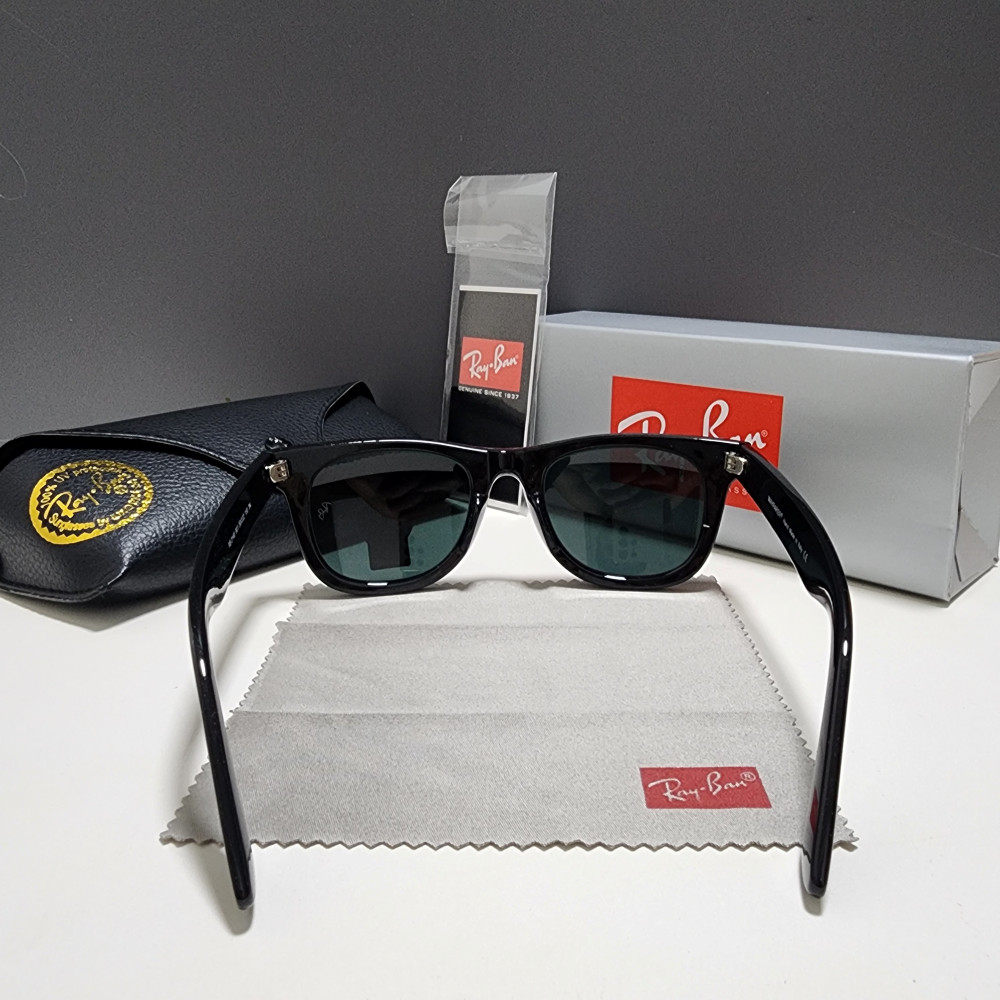 for Sunglasses Black Frame Glass Gray Lens 50-22 /140 mm