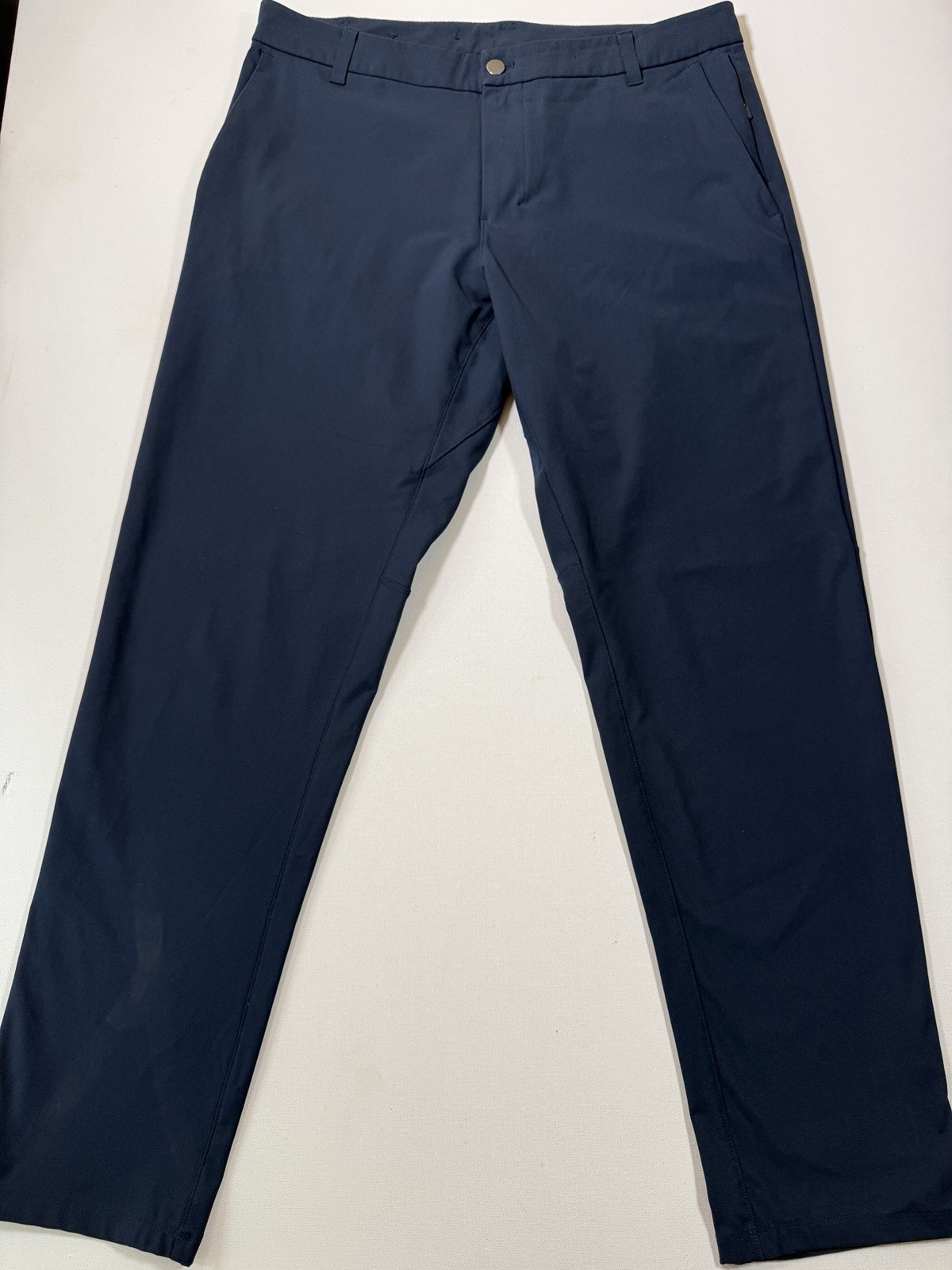 Lululemon Pants Mens 35×32 Navy Blue ABC Classic Fit Warpstreme Stretch LM5AEXS