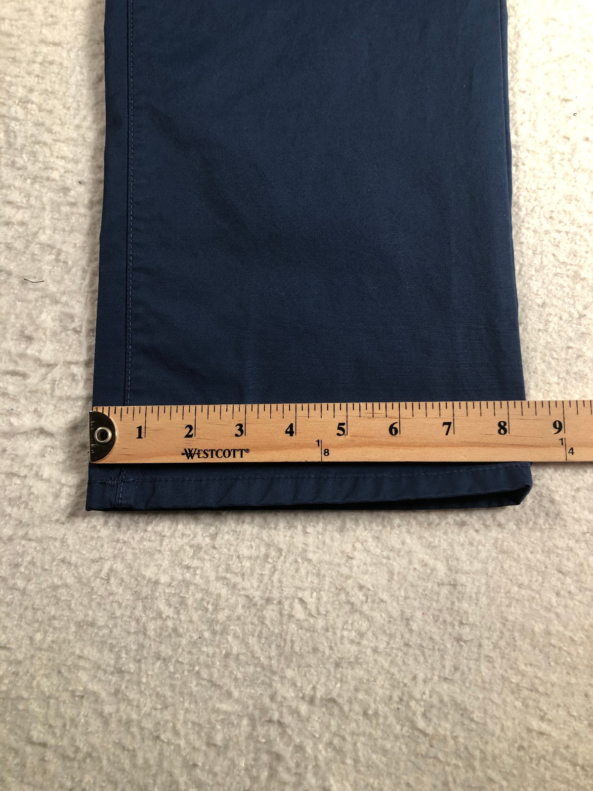 IZOD Advantage Men’s Chino Pants Flat Straight Fit Blue Cotton Stretch 40×30
