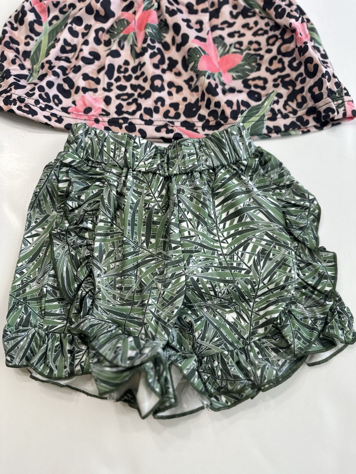 Pete & Lucy Tropical Princess Outfit Set Leopard Jungle 0-6 Months NWT