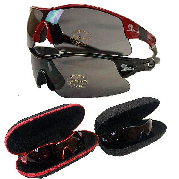 2 Pairs of Woodworm Cycling/Sports/Golf Sunglasses with 2 Hard Sunglass Cases