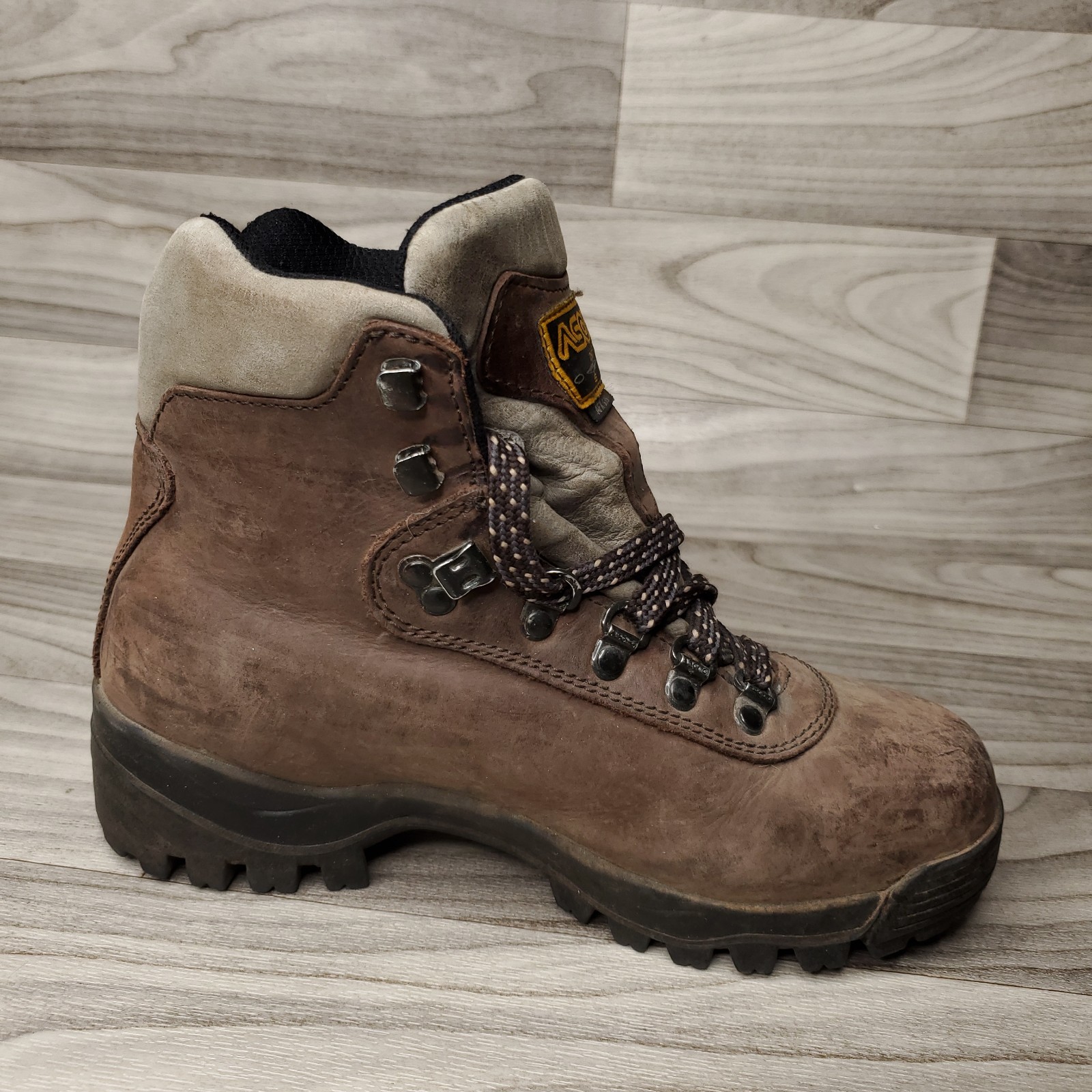 Asolo AFX 535 Hiking Backpacking Boots Nubuck Leather Vibram Sole Women’s Size 7