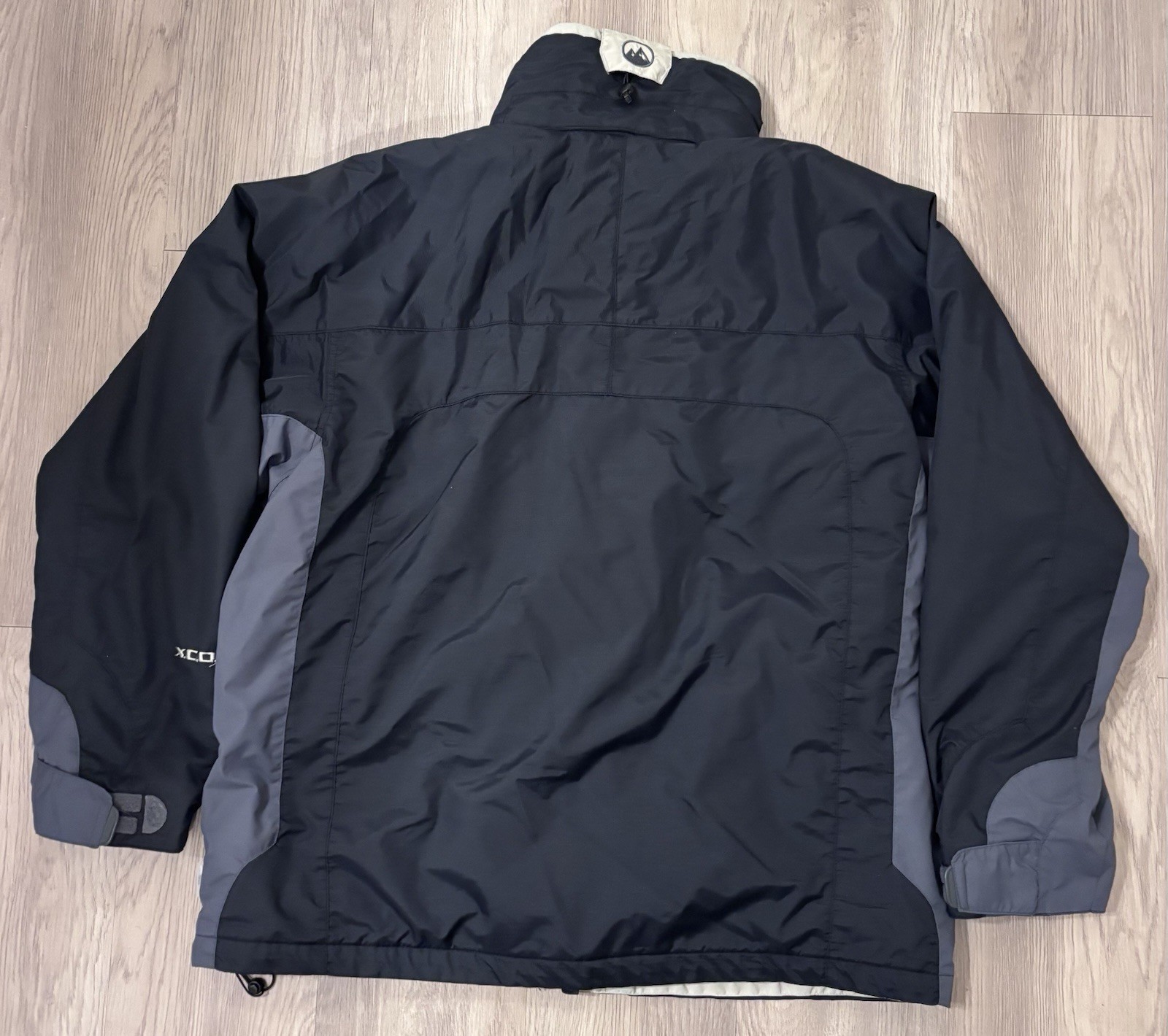Columbia Jacket Mens L Black Full Zip 2in1 Shell With Detachable Liner