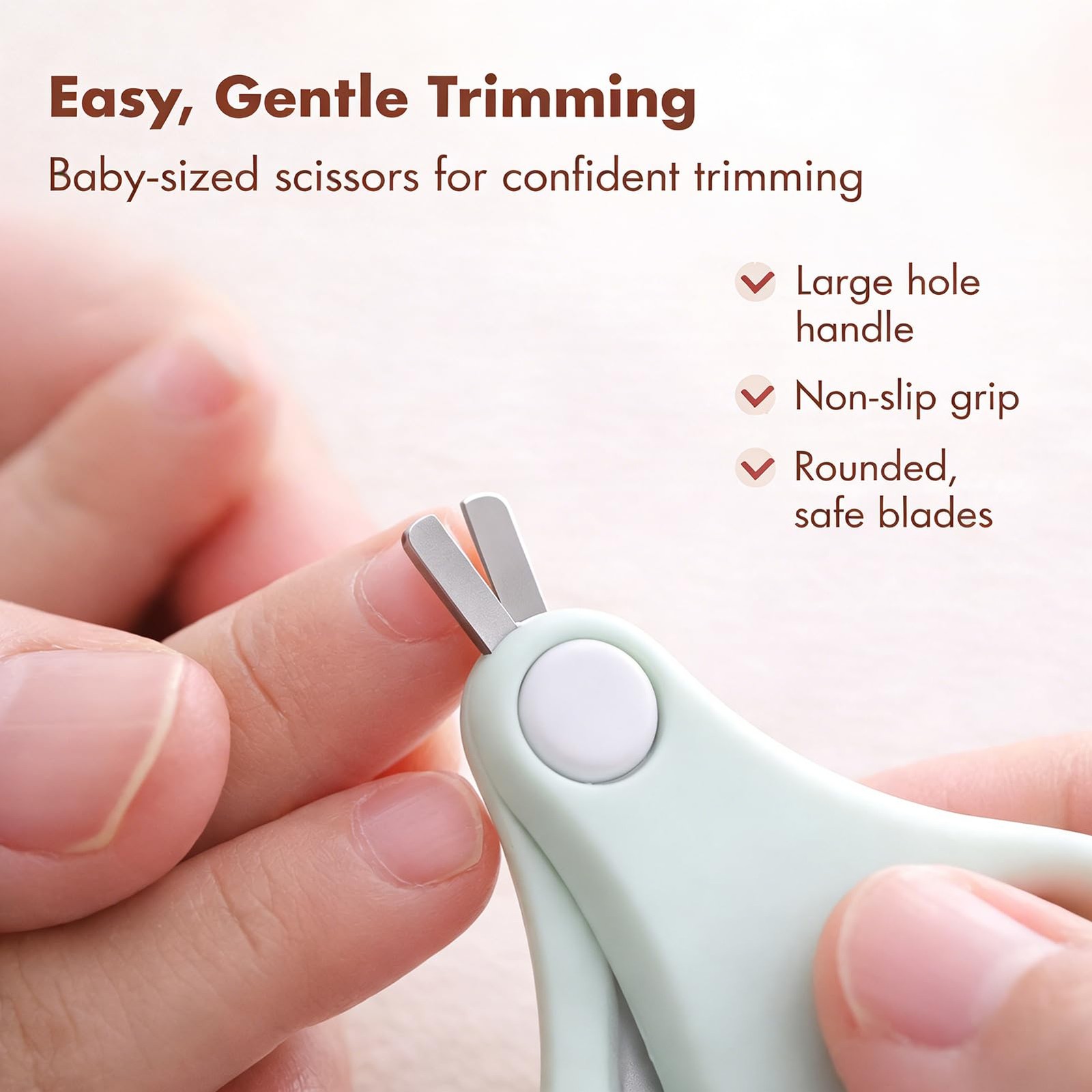 YIVEKO Baby Nail Kit, 4-in-1 Care Set with Cute 4 Piece Set, Green