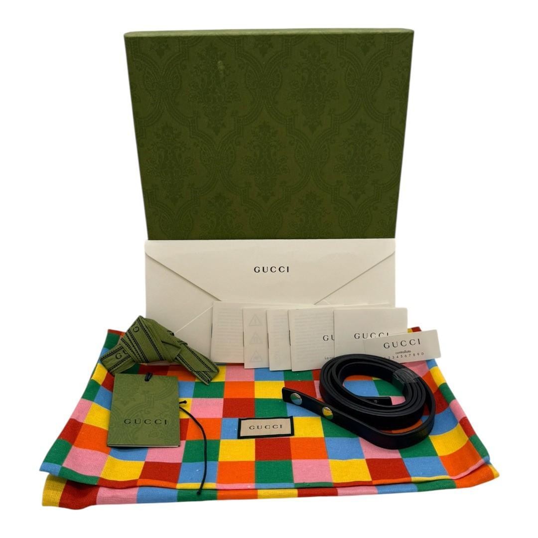 GUCCI GG Canvas Shoulder Bag Green Ladies Gift Present 0611b