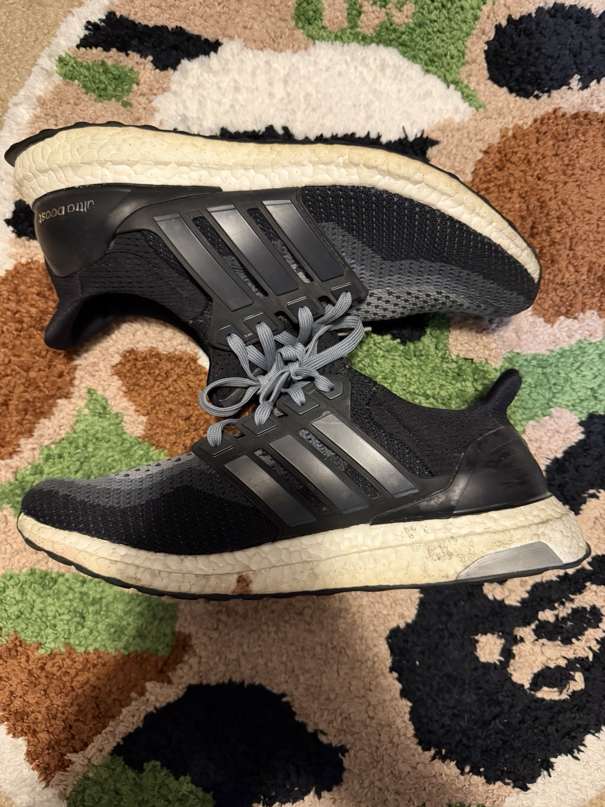 Adidas Ultra Boost 2.0 Black Grey Gradient Mens Size 9