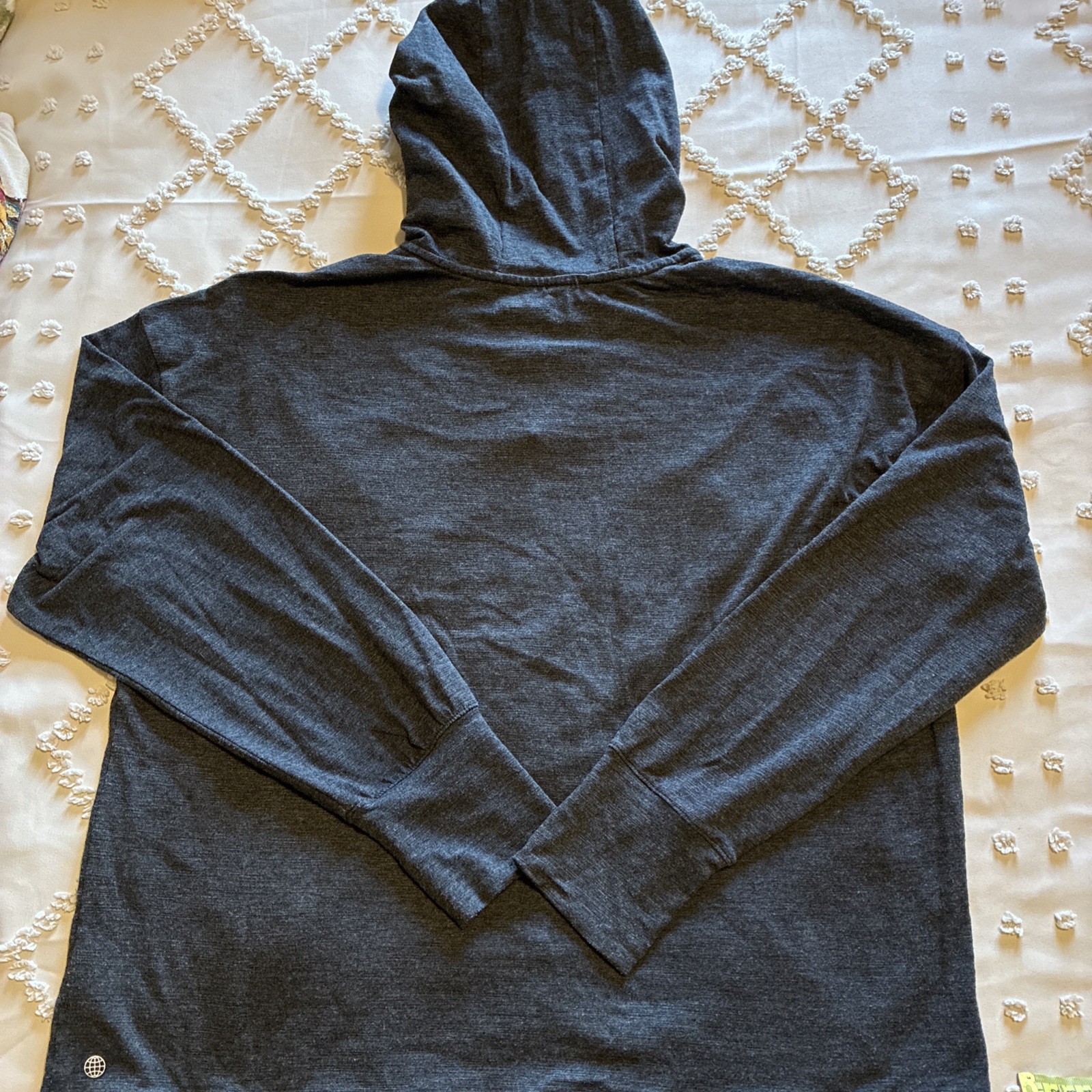 ADIDAS LIGHTWEIGHT TWO BUTTON HOODIE W/DRAWSTRING BOTTOM * XL * GRAY * SALE!