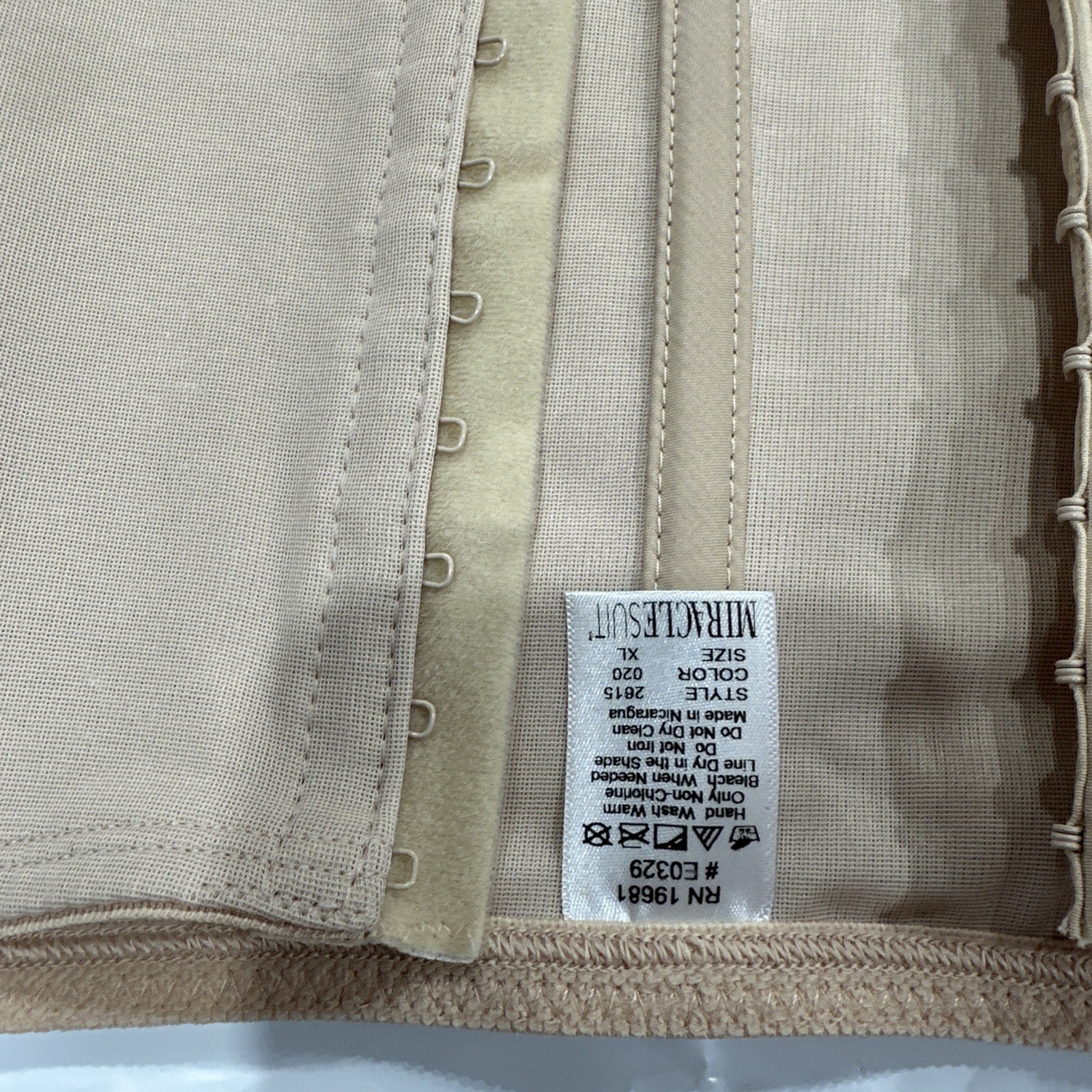Miraclesuit Shapewear Women’s XL Beige Sretch Tummy Control Extra Firm CEB361