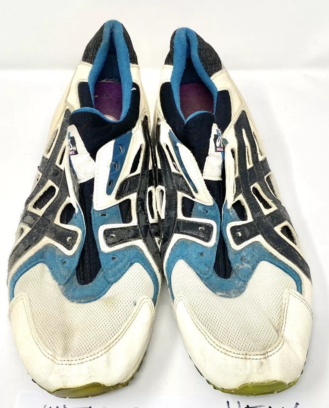 Men’s Vintage 90’s 1995 ASICS GEL-DS Trainer World Performance White Black sz 12