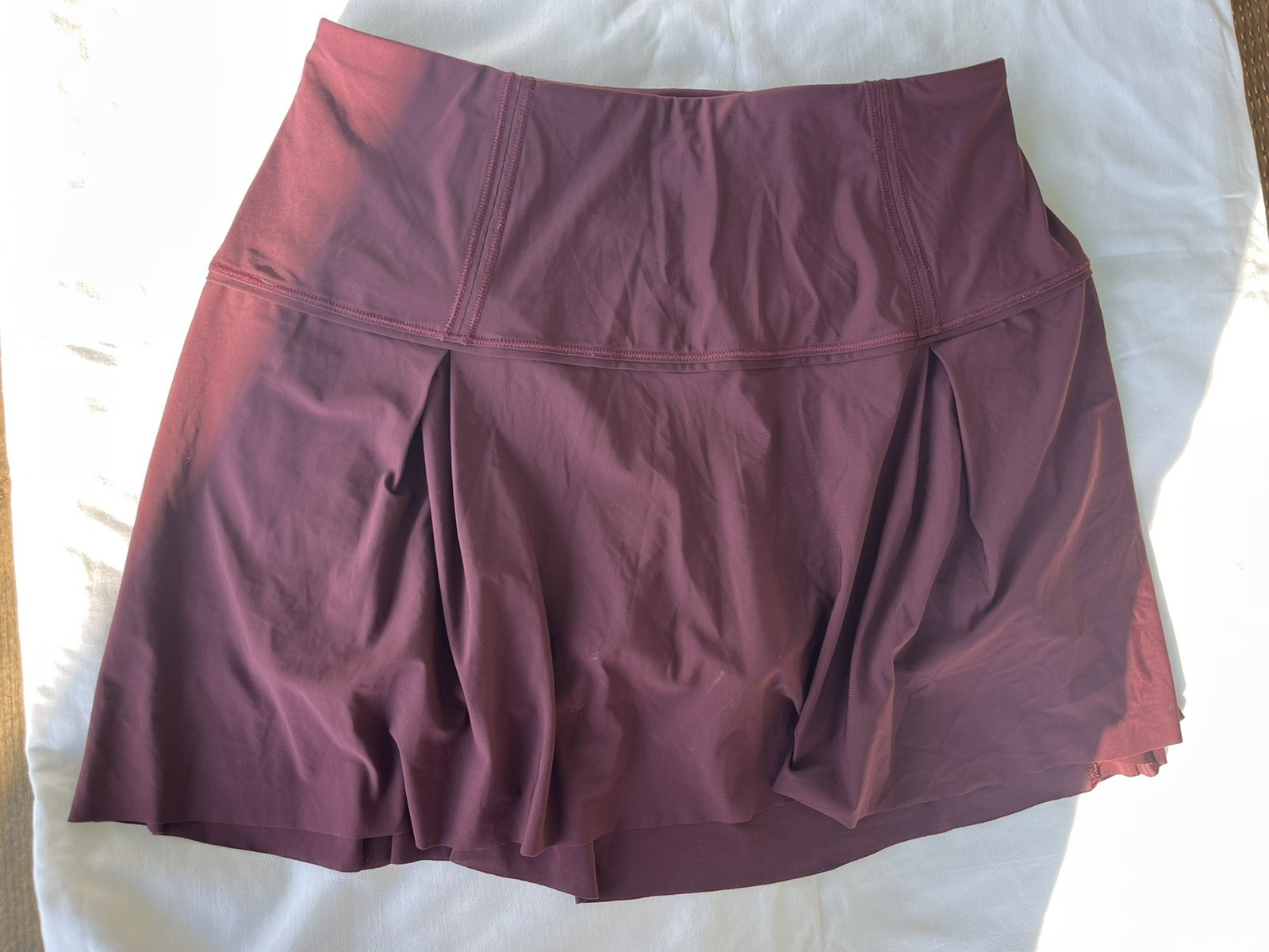 Lululemon Lost In Pace Skirt 6 Tall Dark Adobe 14.75” Long Skort Tennis/Running