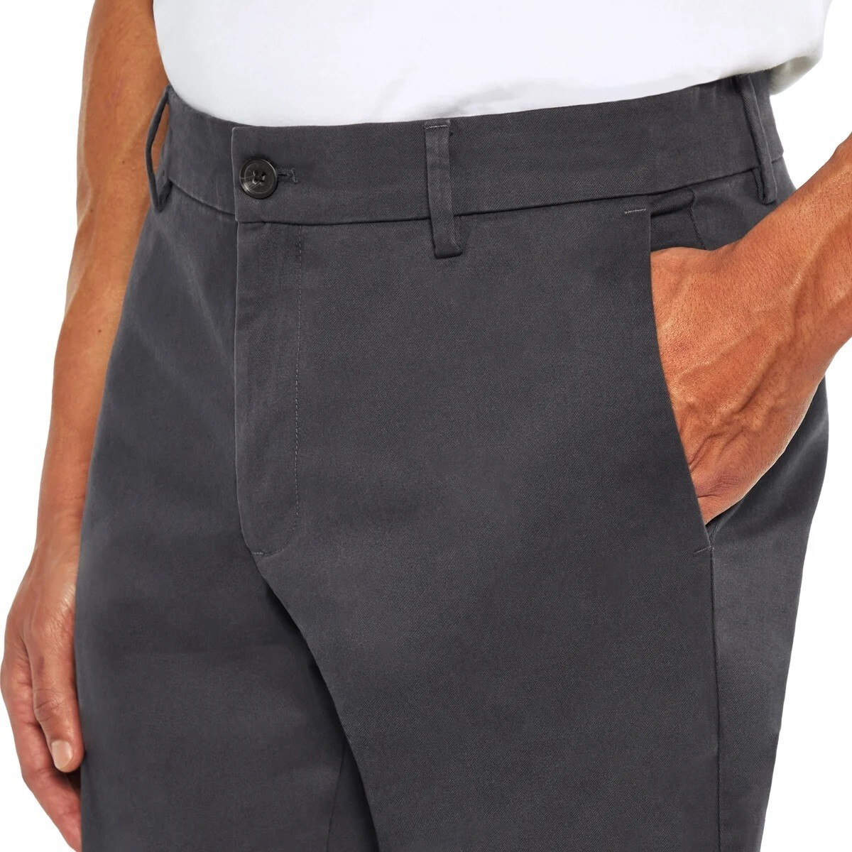 Banana Republic Men’s 5-Pocket Chino Pants Grey, Size 34×29 (New)