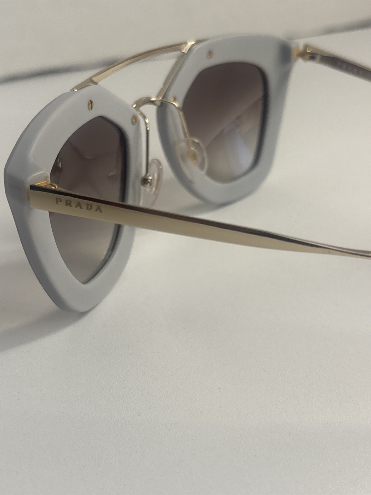 PRADA Acetate Cinema Sunglasses SPR 09Q Grey