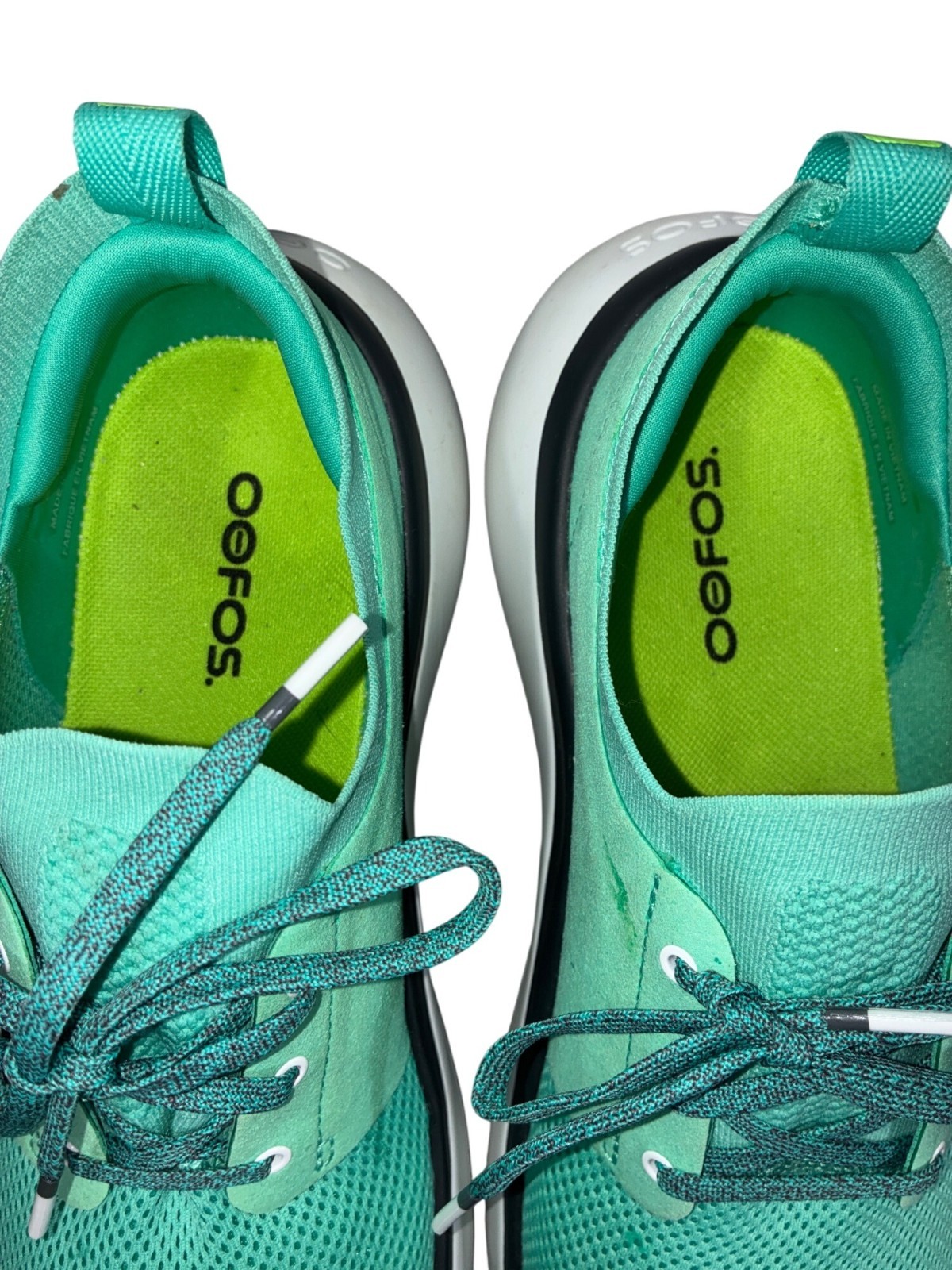 OOFOS Oomy Stride Low Shoes Emerald Lightweight Recovery Sneakers Size W11/EU42