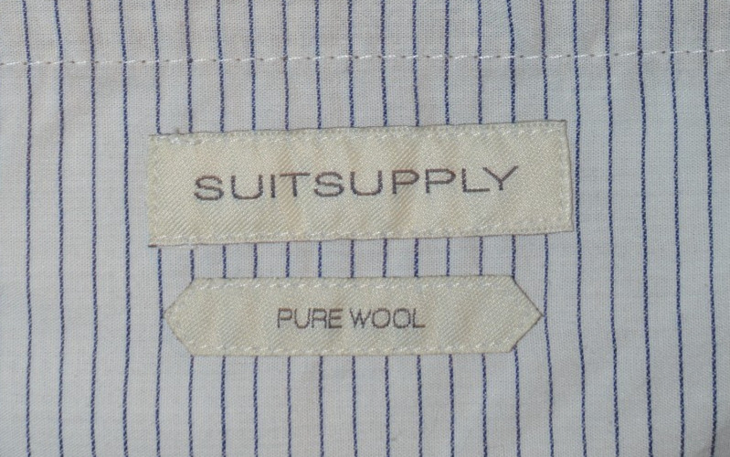 SuitSupply Brentwood Brown Houndstooth Angelico Wool Dress Pants Trouser 36×29.5