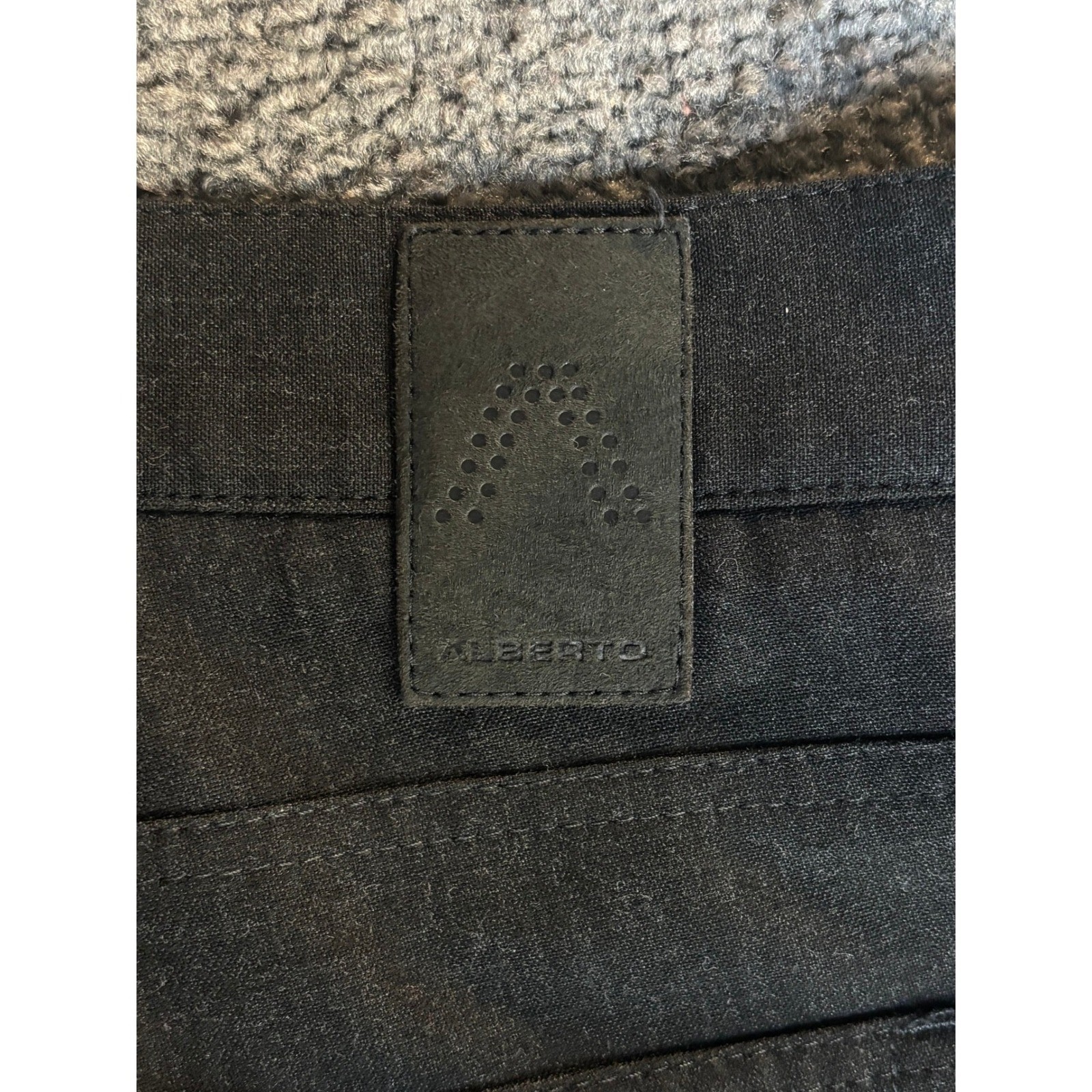 ALBERTO CERAMICA Men Pants Comfort Fit Charcoal Gray Flat Front Trousers SZ 58