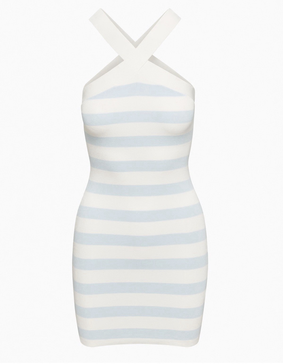 Babaton Aritzia striped ribbed mini dress size L