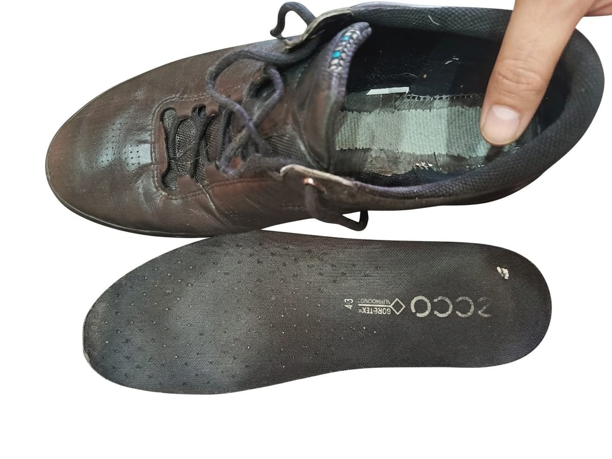 ECCO Gore-Tex Surround Black Leather Men’s Shoes Size 43
